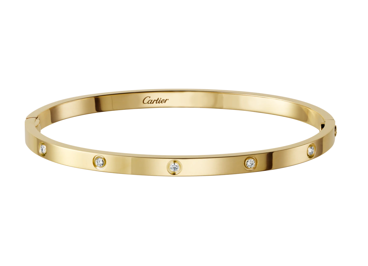 【Cartier】カルティエ LOVE BRACELET, SMALL MODEL, 10 DIAMONDS ブレスレット、SM、ダイヤモンド10個
