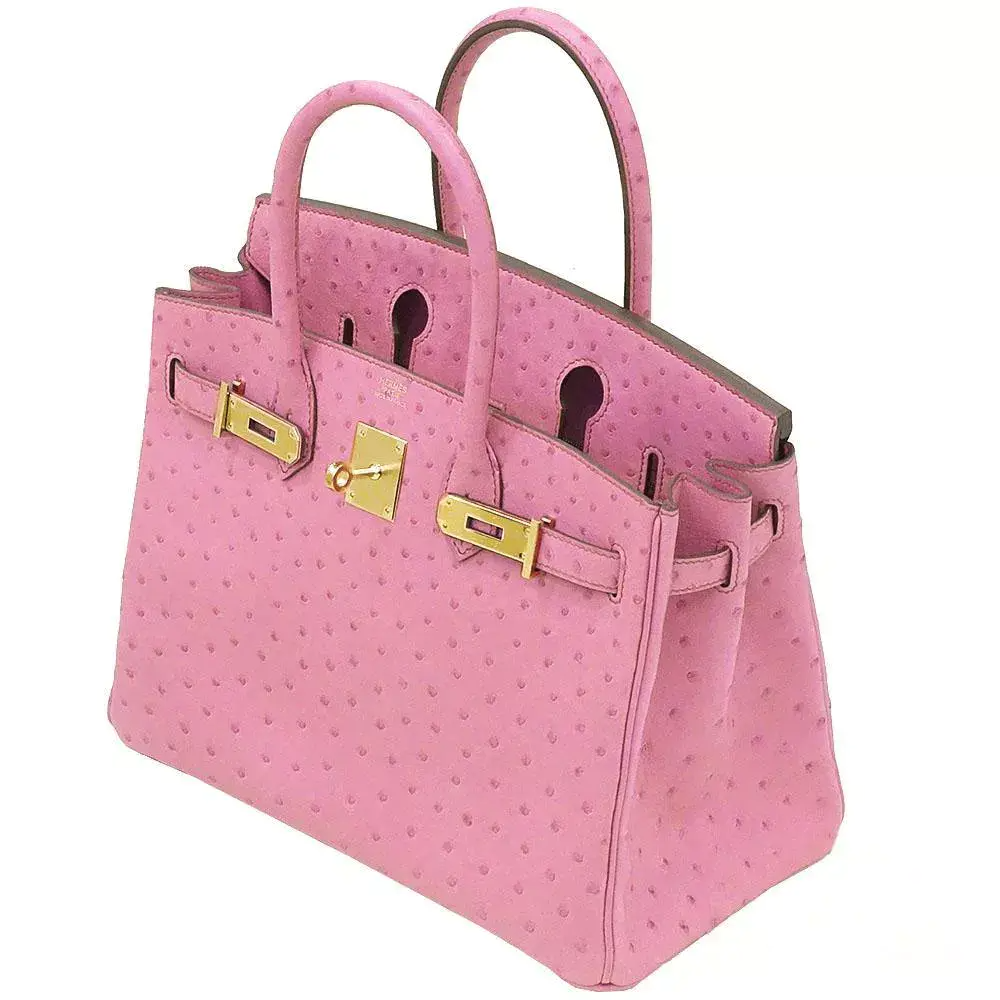 【HERMES】エルメス バーキン 30cm オーストリッチ ゴールド金具