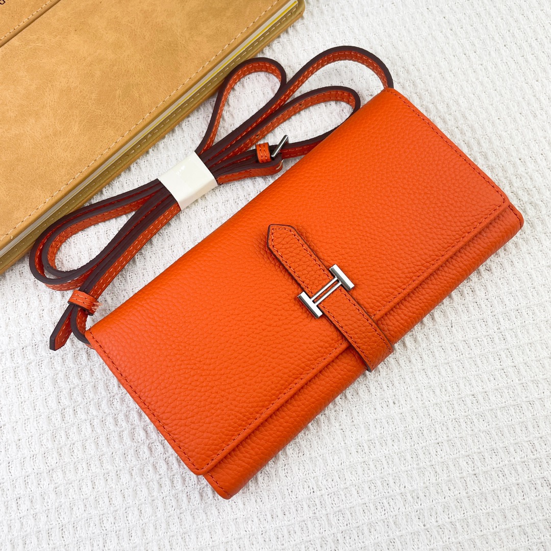 Hermes・レザー コンチネンタルウォレット 財布 折財布