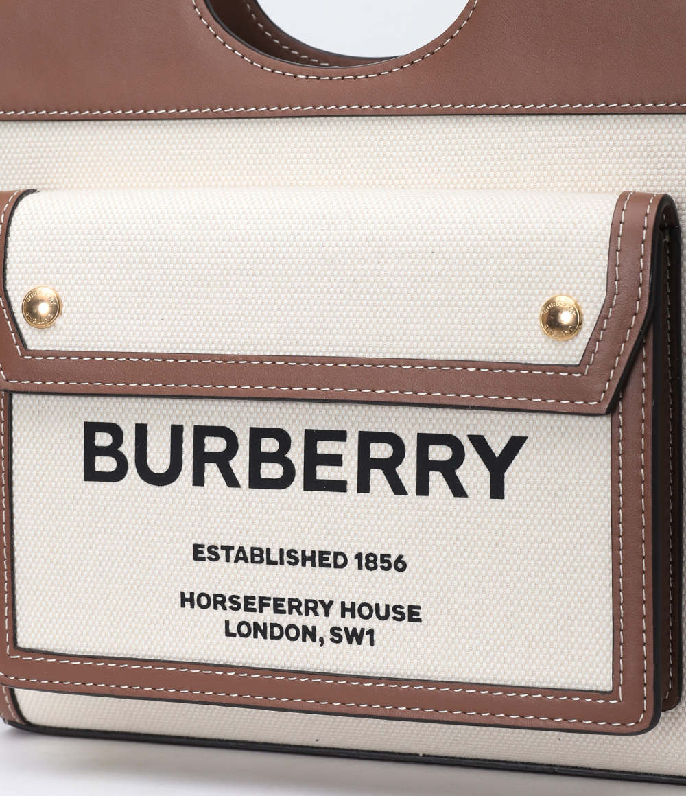 ☆Burberry ミニ ツートン ポケットバッグ