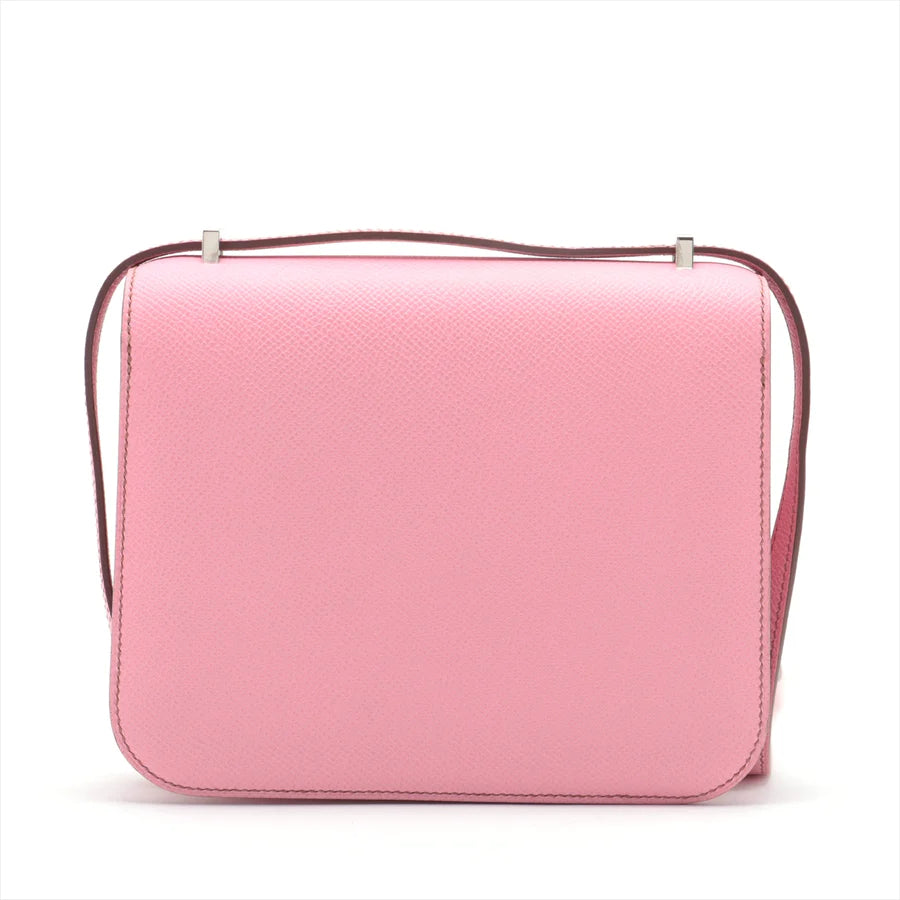 エルメス コンスタンス3 ミニ18 ヴォーエプソン ピンク シルバー金具