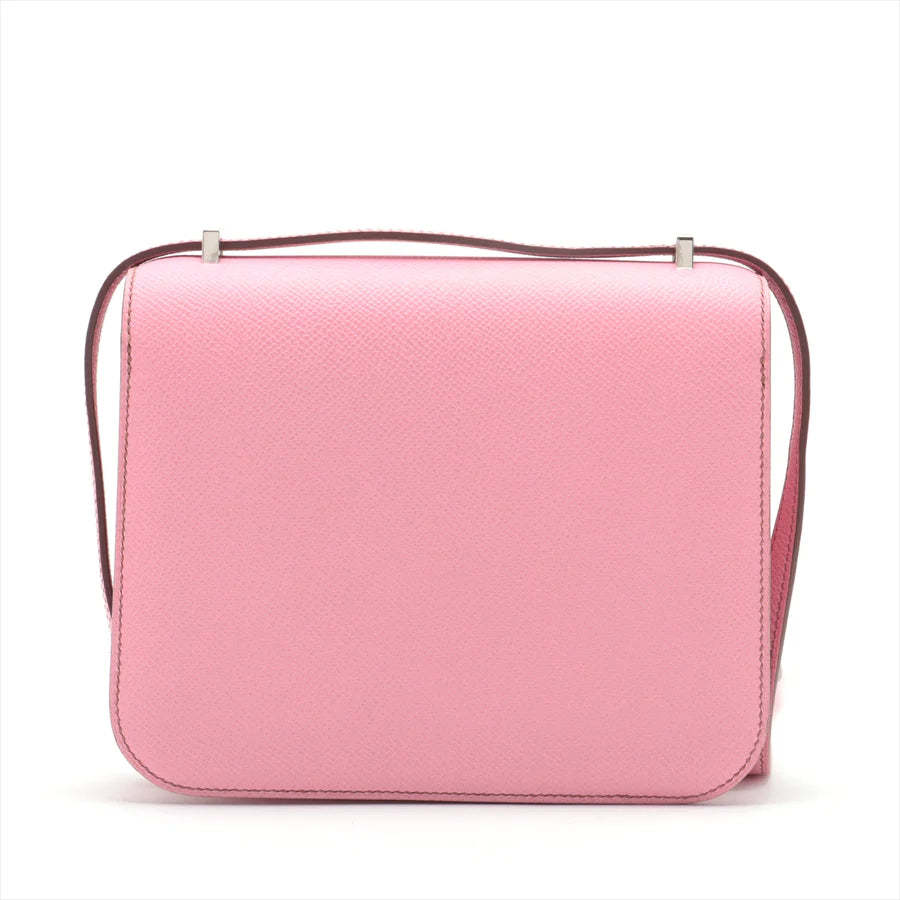 エルメス コンスタンス3 ミニ18 ヴォーエプソン ピンク シルバー金具