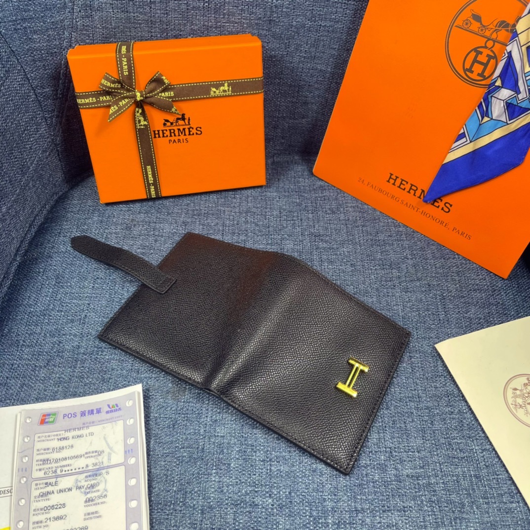 Hermes・レザー コンチネンタルウォレット 財布 折財布