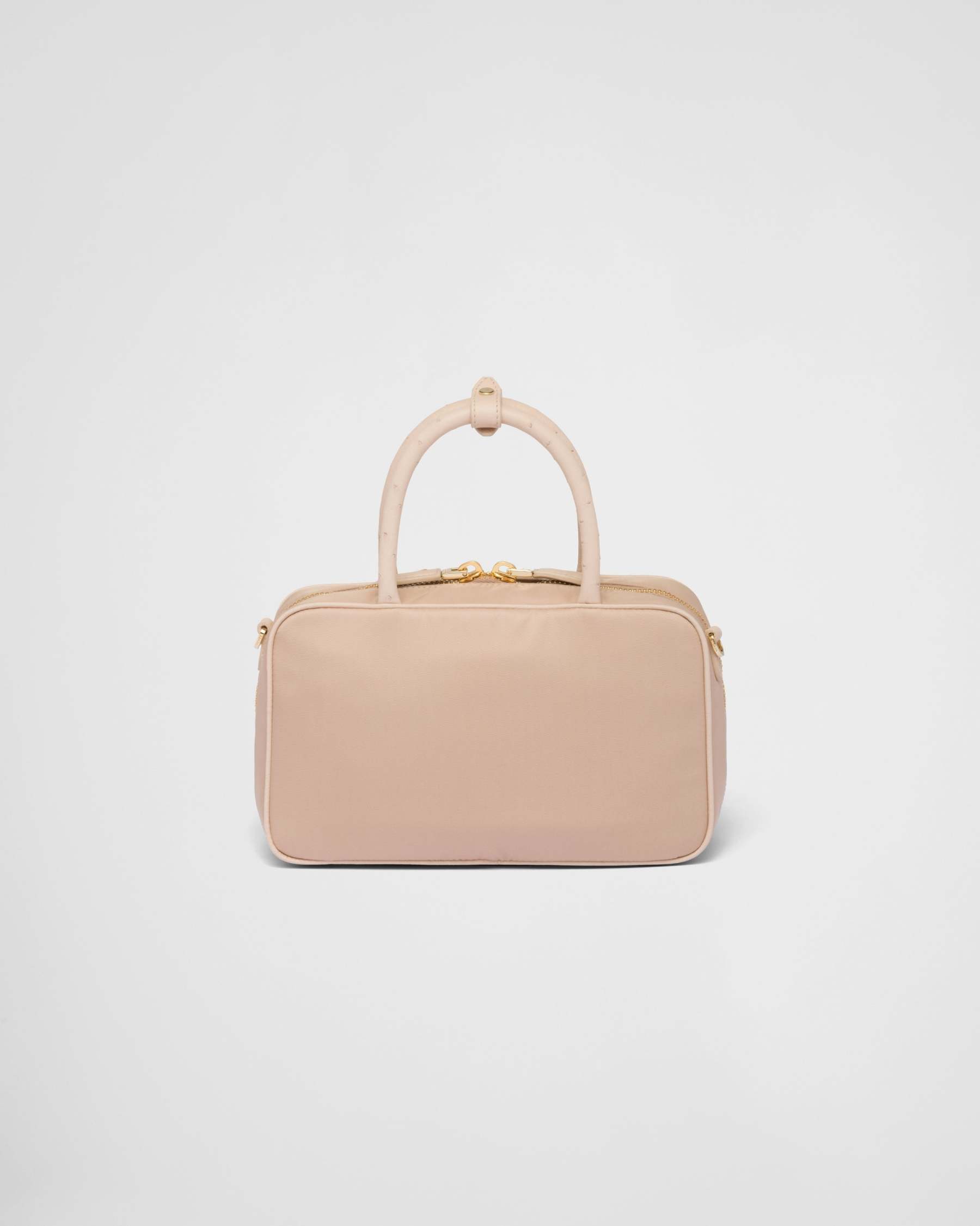 Re-Nylon xオーストリッチ ダブルハンドルバッグ