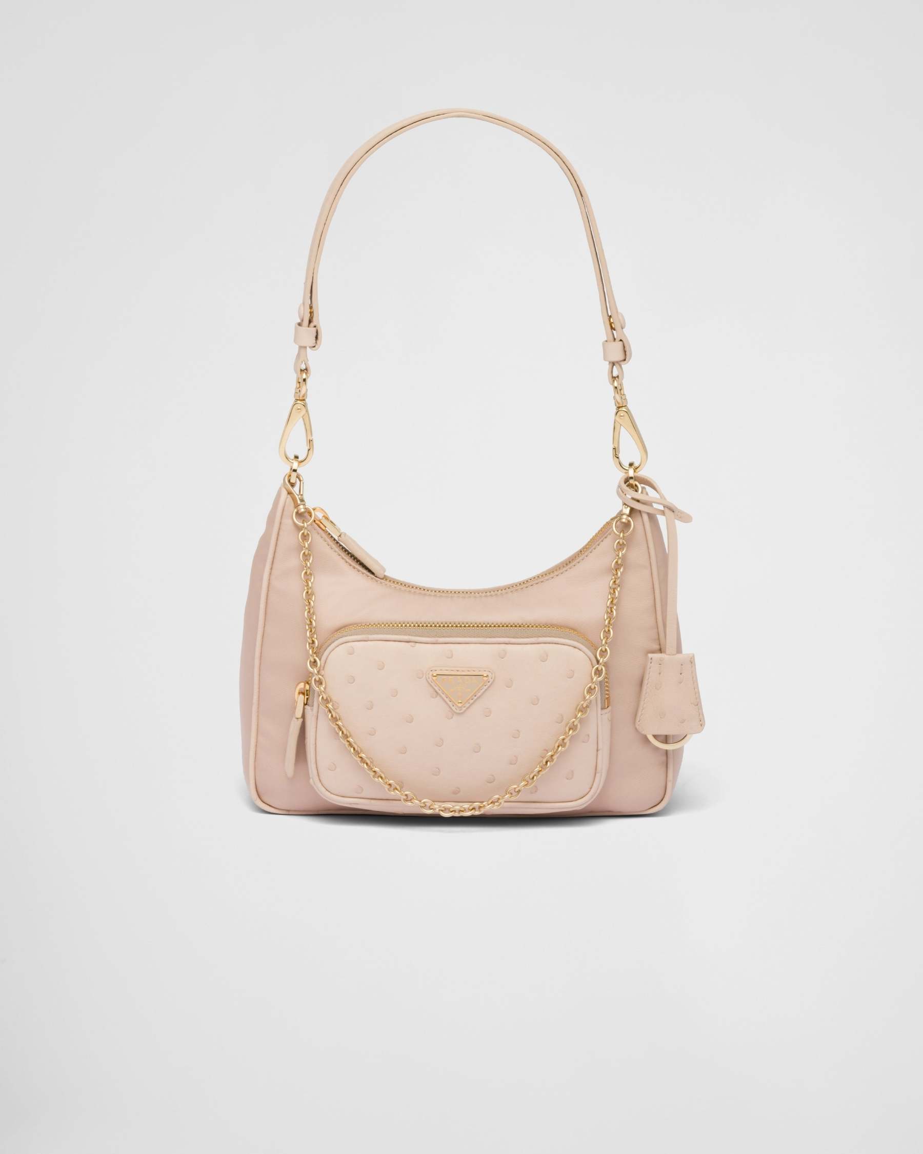 Re-Nylon xオーストリッチ ミニバッグ