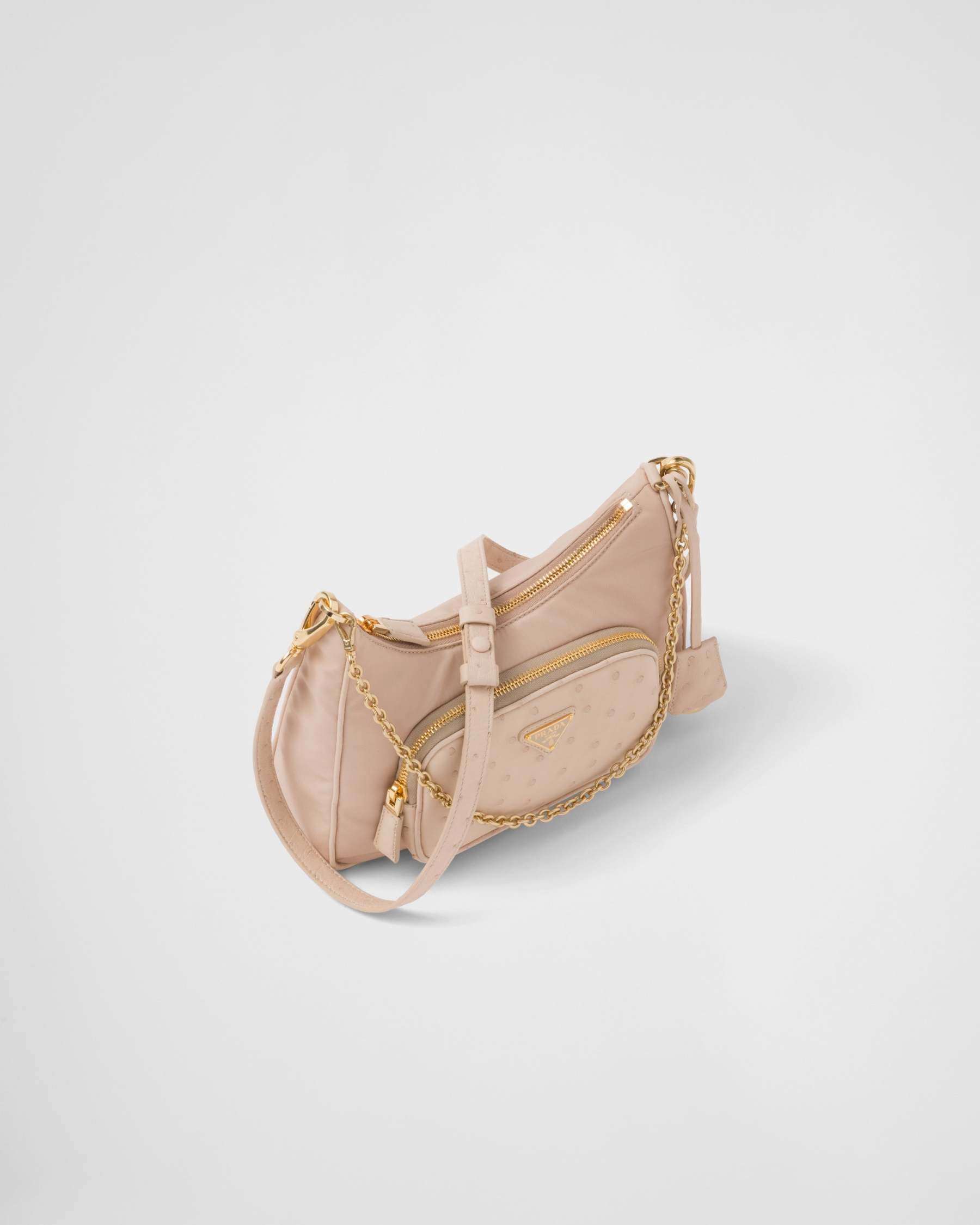 Re-Nylon xオーストリッチ ミニバッグ