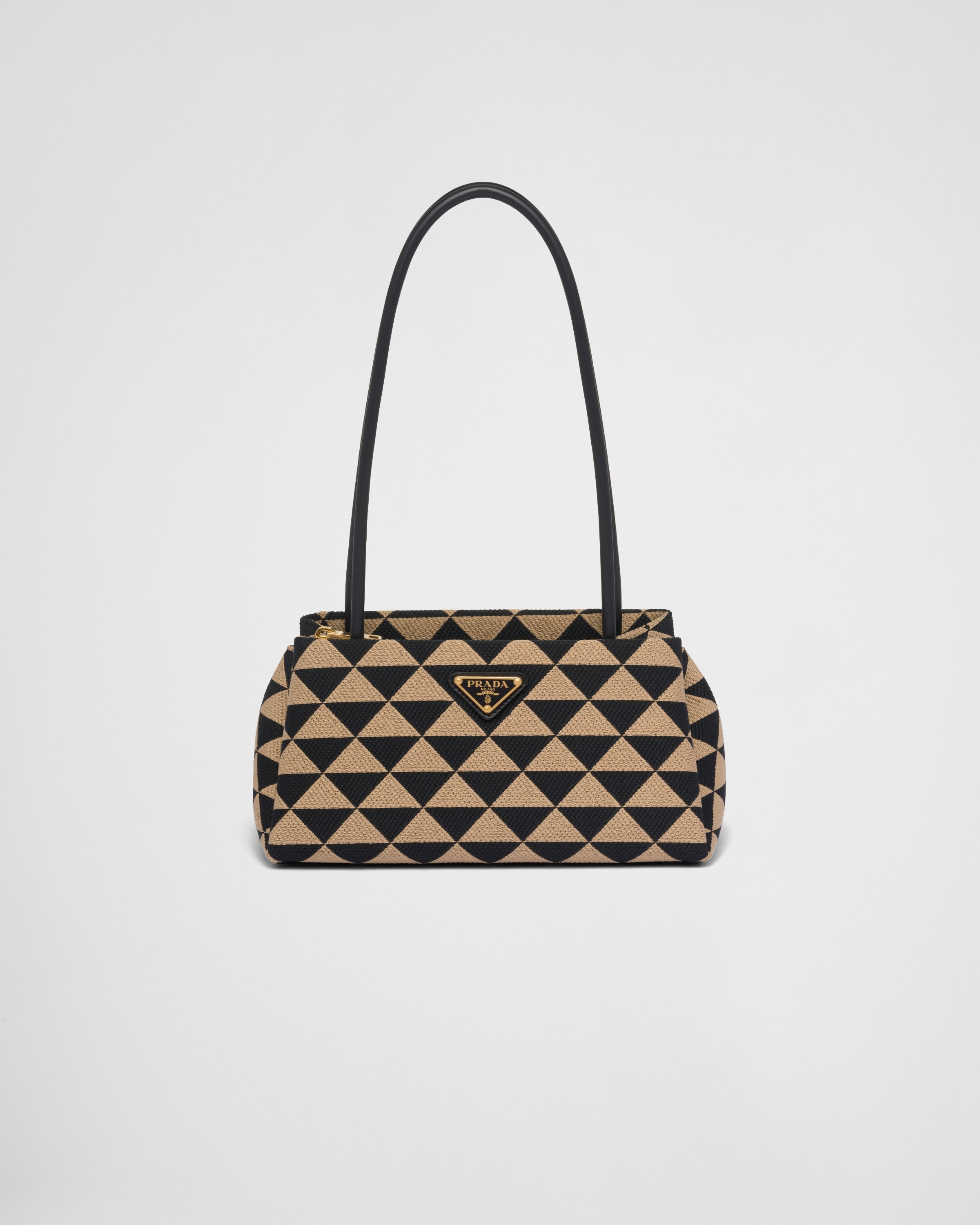 プラダ シンボル エンブロイダリーファブリック スモールバッグ