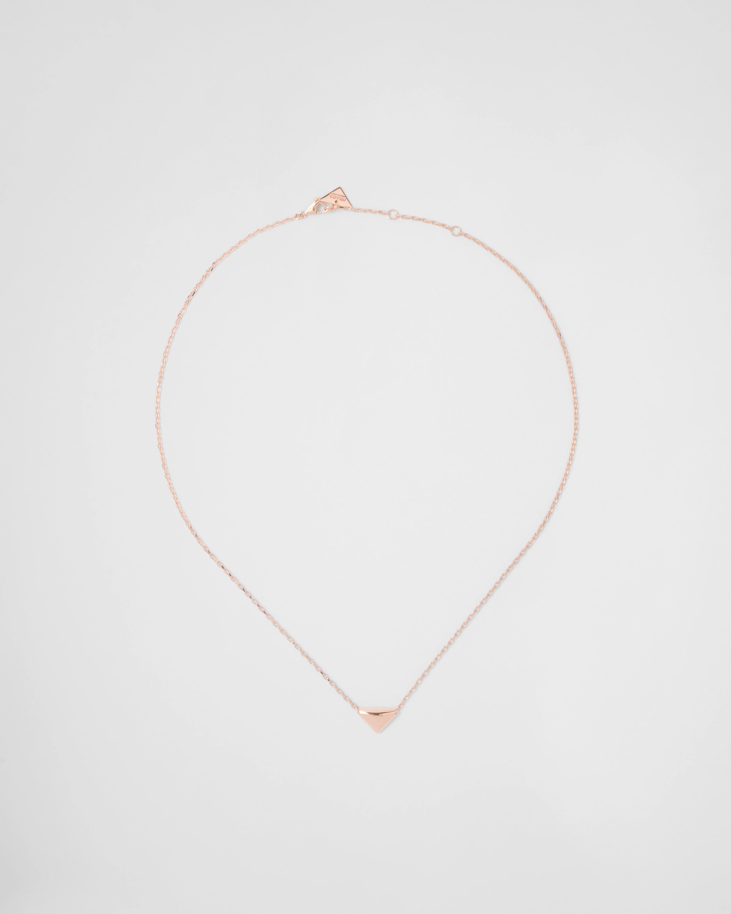 ミニトライアングルペンダント付 Eternal Gold ピンクゴールド ネックレス