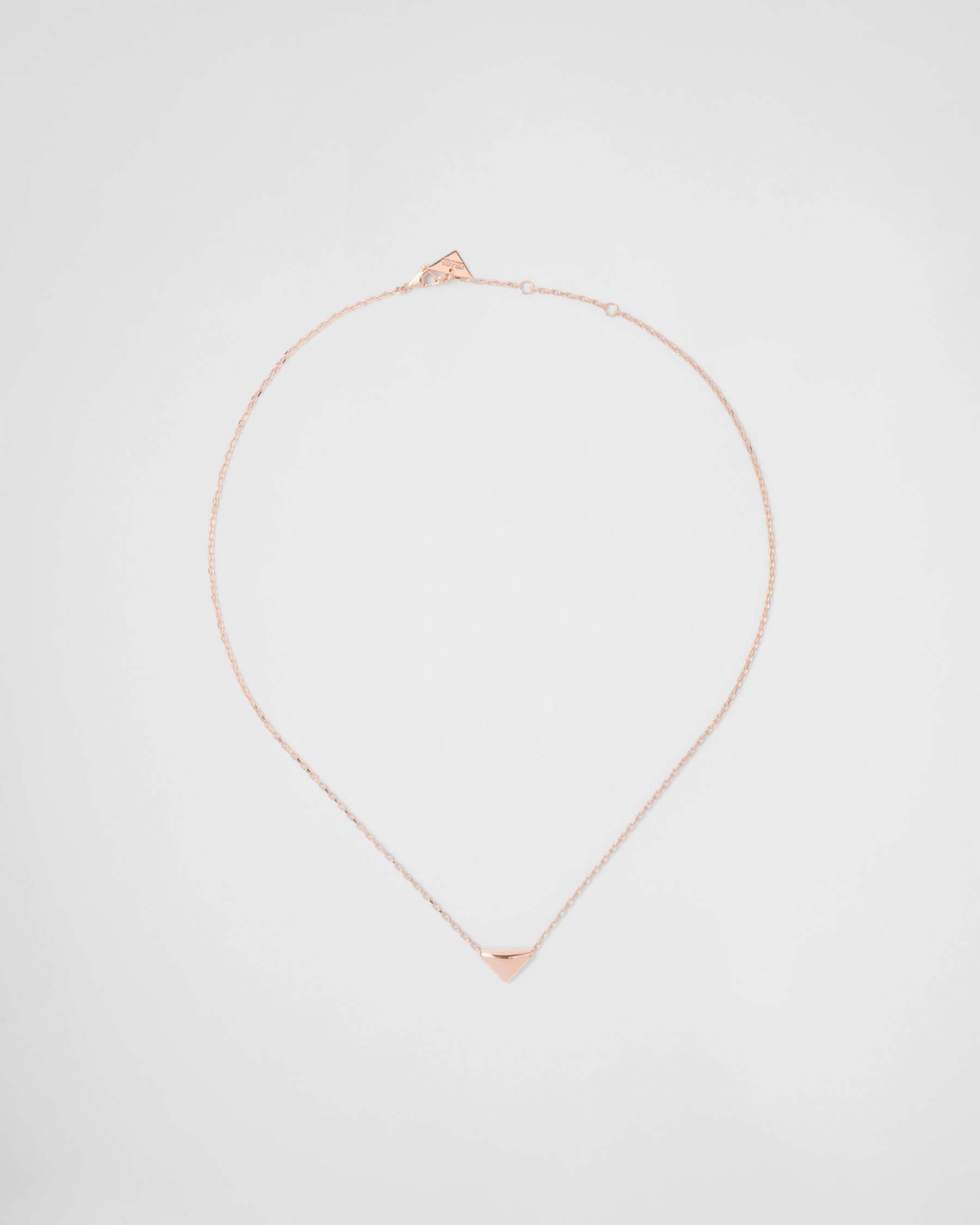 ミニトライアングルペンダント付 Eternal Gold ピンクゴールド ネックレス