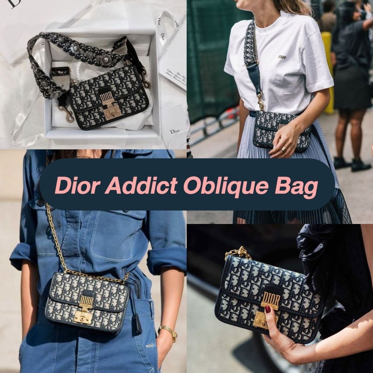 【DIOR】ディオール ADDICT OBLIQUE CROSSBODY BAG SHOULDER BAGS 手提げ【バッグ】