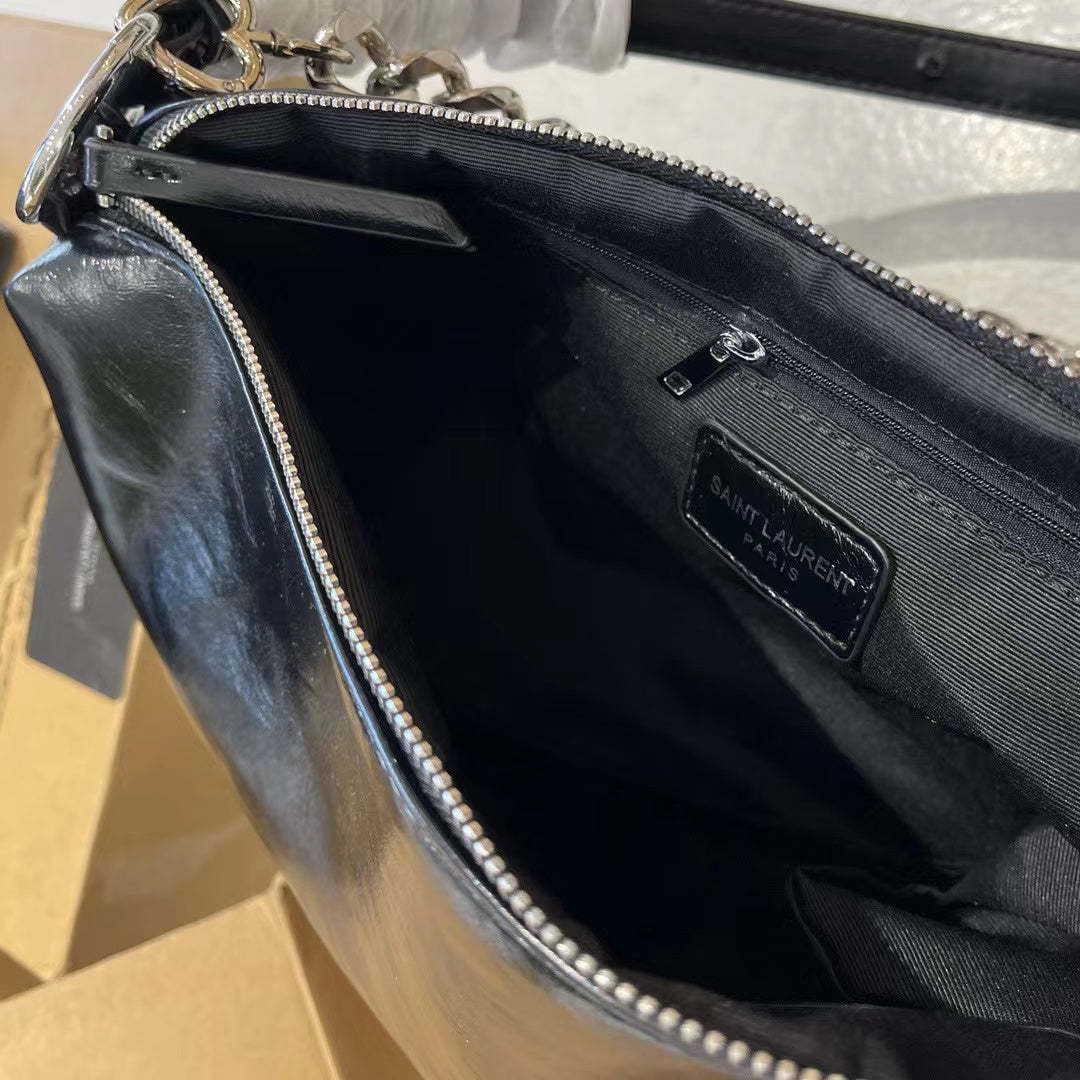 👜Ysl 側面のロゴ メッセンジャーバッグ