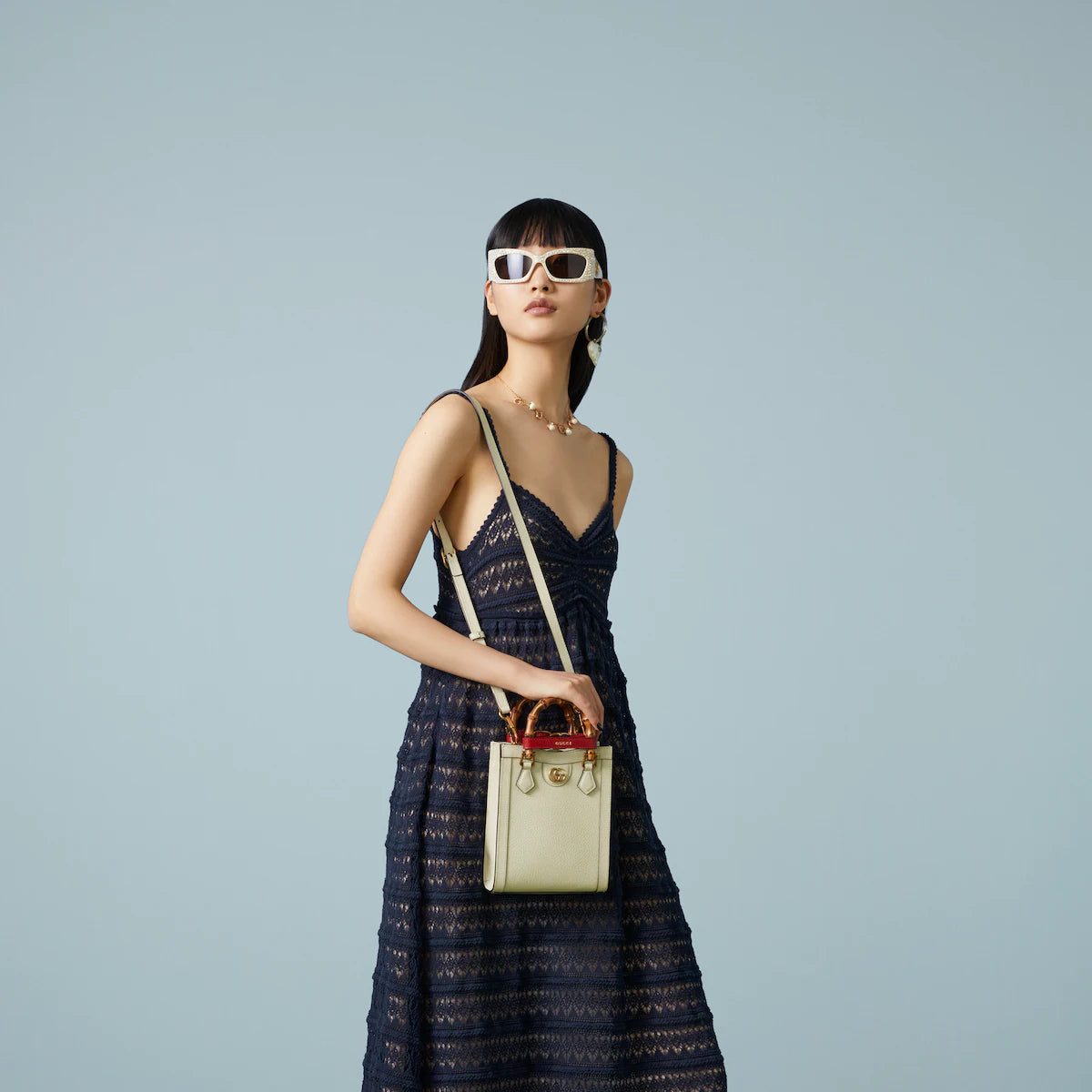 〔グッチ ダイアナ〕ミニ トートバッグ