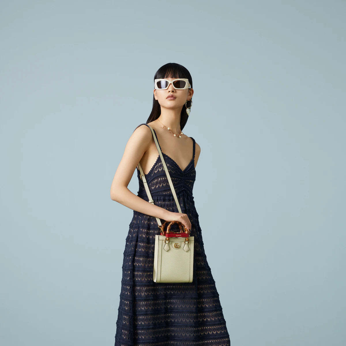 〔グッチ ダイアナ〕ミニ トートバッグ