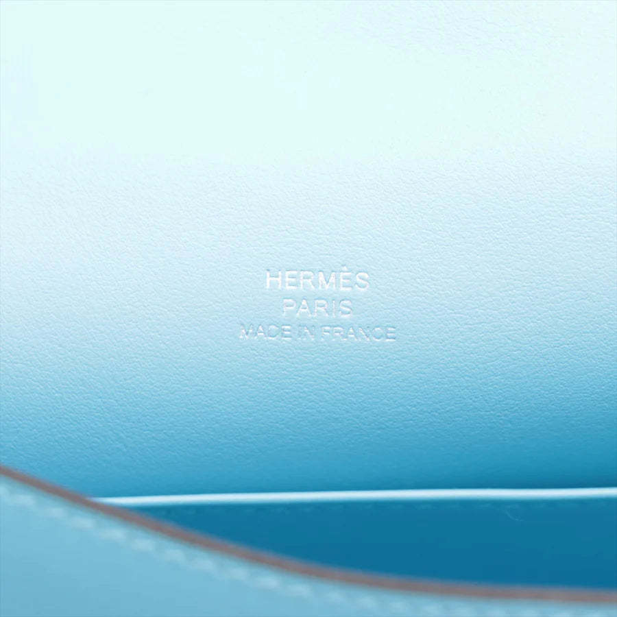 エルメス ポシェットケリー ヴォースイフト ブルーノール シルバー金具