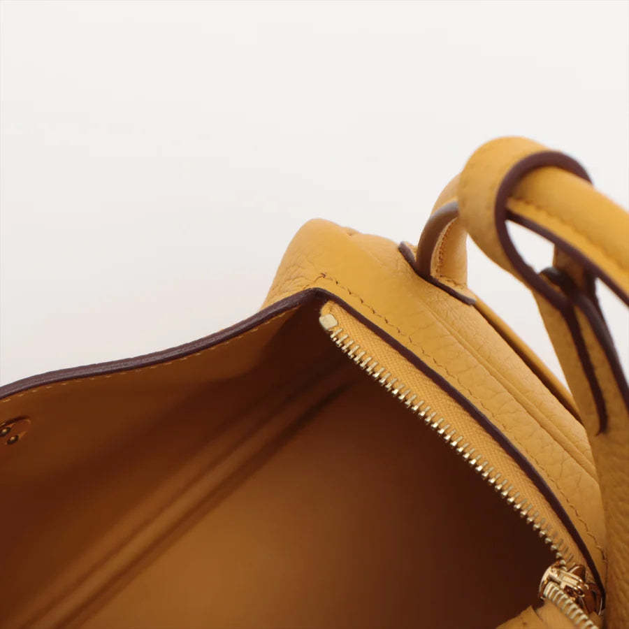 エルメス ミニリンディ トリヨンクレマンス ジョーヌアンブル ゴールド金具