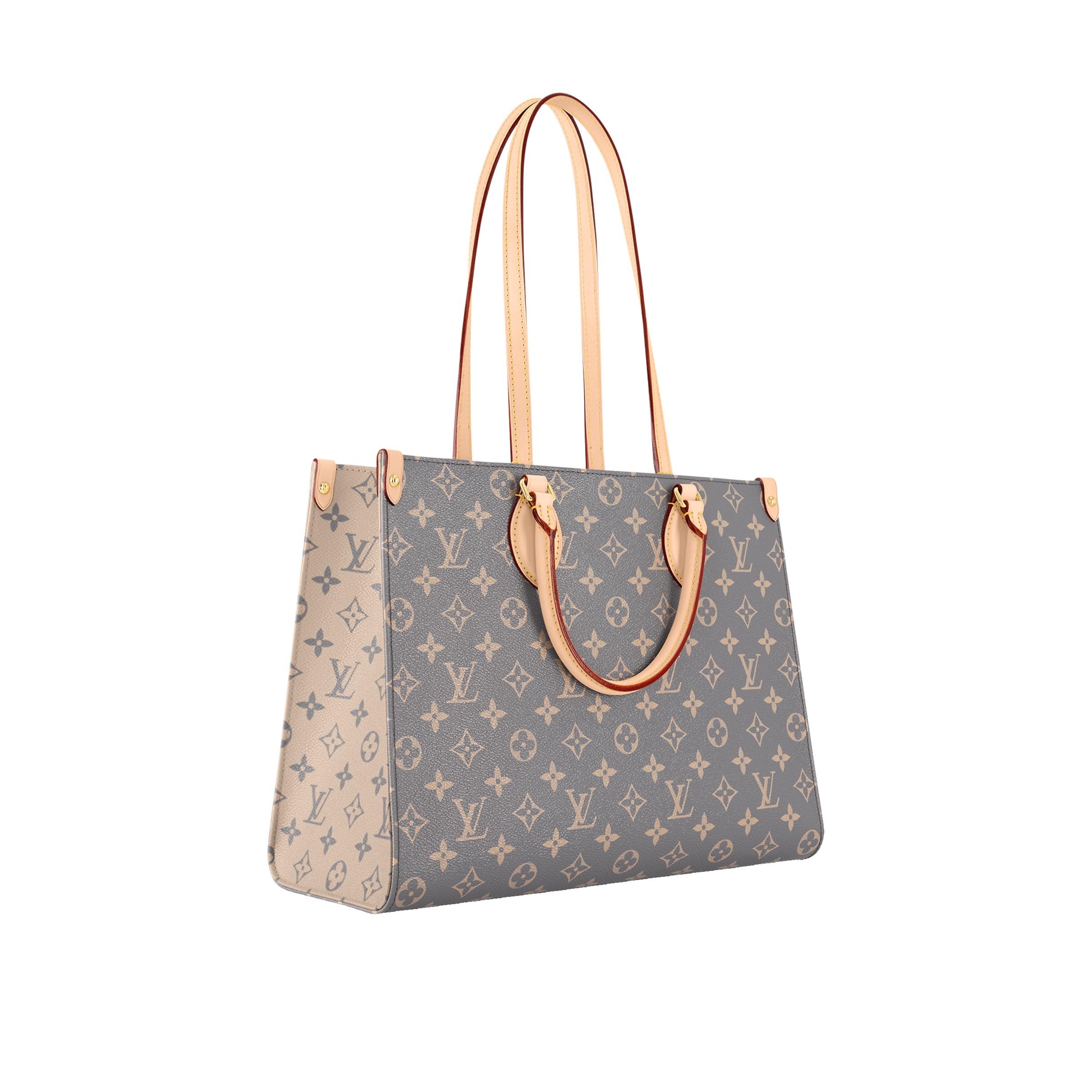 グレー色がお洒落♪ 【Louis Vuitton】オンザゴーMMトートバッグ M12415