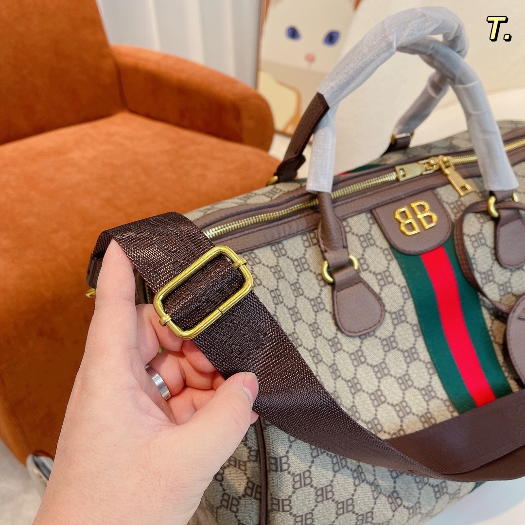 【Gucci x Balenciaga】旅行用バッグ 44cm*25cm*25cm