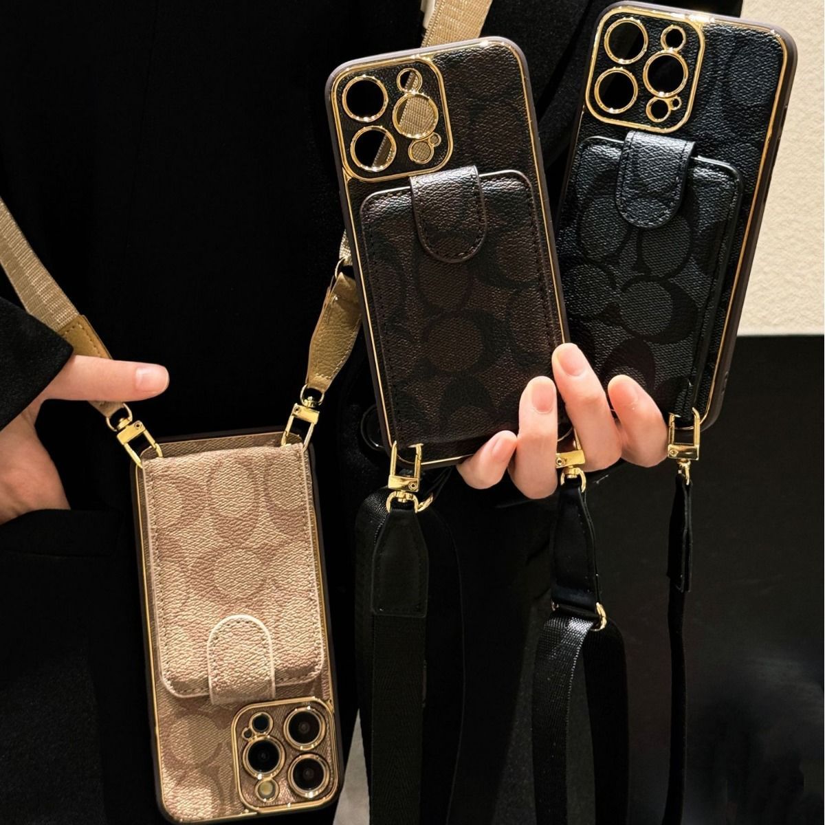 COACH コーチ 携帯電話ケース 適用対象13/14/15/16promax