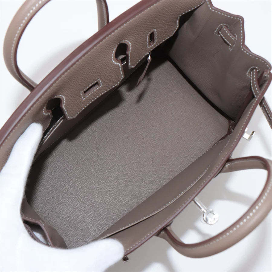 エルメス バーキン25 トゴ エトゥープ シルバー金具