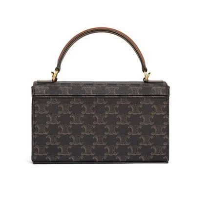 《CELINE》カーフスキン ボックス トリオンフ ★送料込★