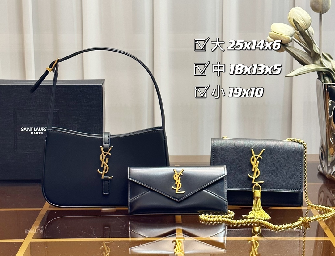 【SAINT LAURENT】【大人気定番商品♪】イヴサンローラン 3点セット