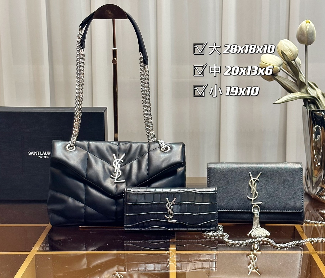 【SAINT LAURENT】【大人気定番商品♪】イヴサンローラン 3点セット