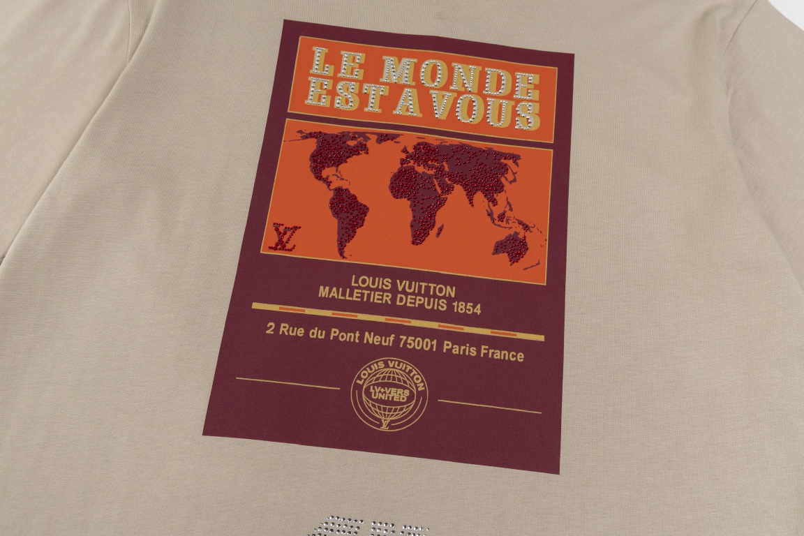 【LOUIS VUITTON】ルイヴィトン 半袖Tシャツ 男女兼用、ご好評に付き再入荷！