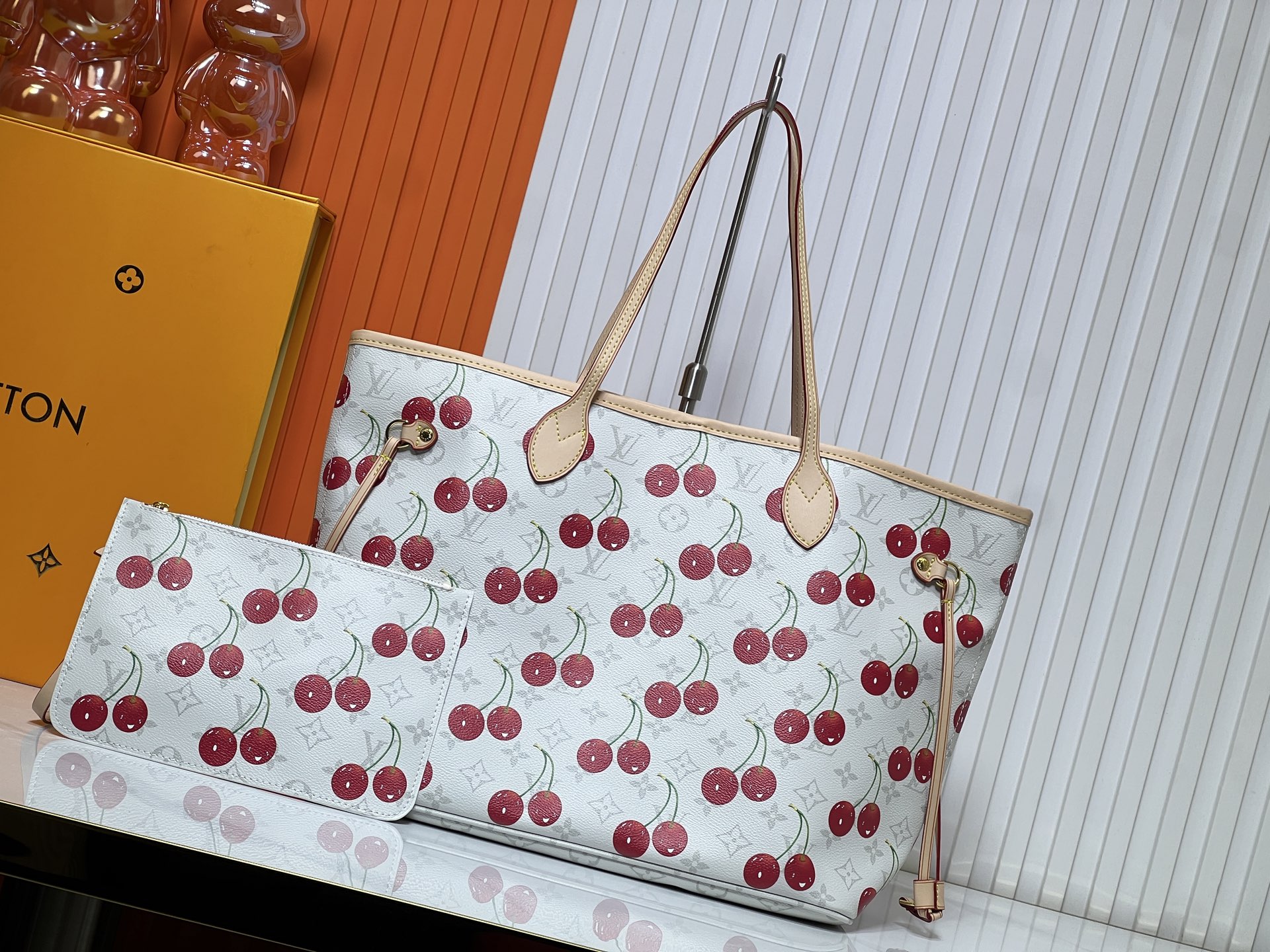 LOUIS VUITTON ルイヴィトン Neverfull 村上隆 ハンドバッグ