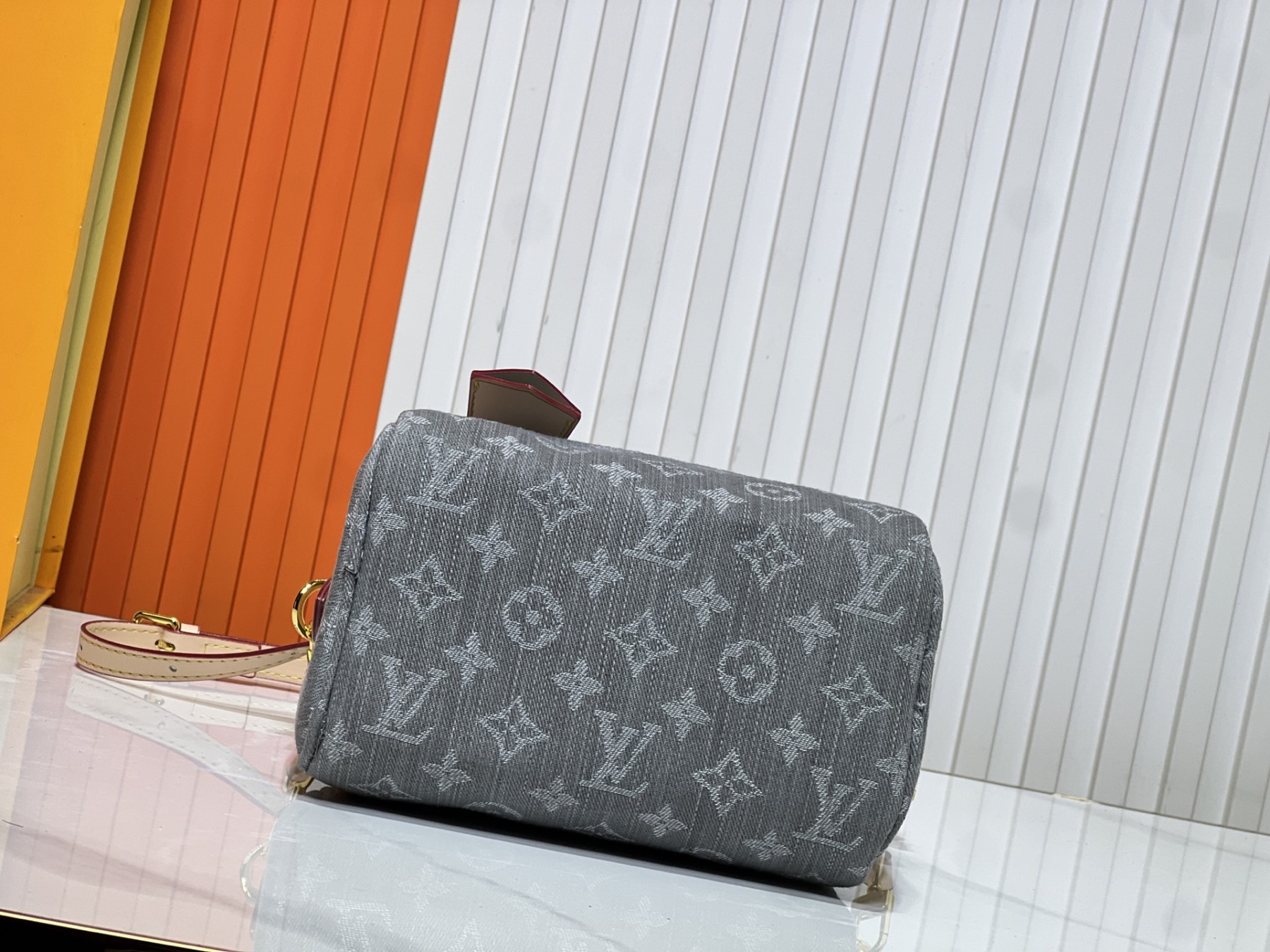 LOUIS VUITTON ルイヴィトン M81878 Nano Speedy デニムバッグ