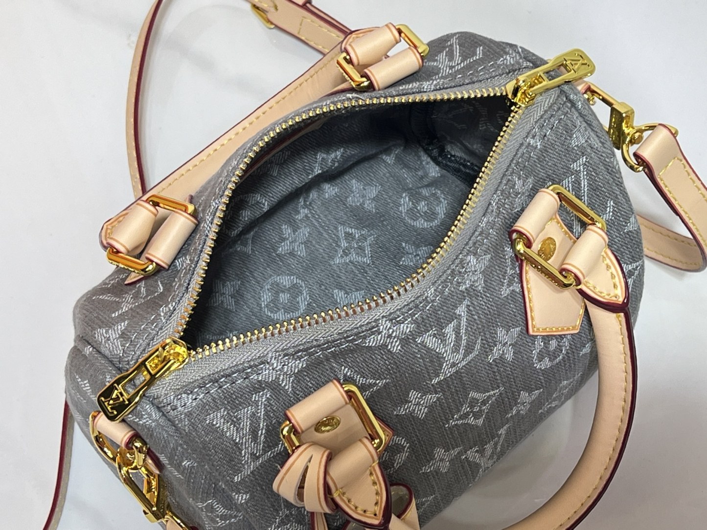 LOUIS VUITTON ルイヴィトン M81878 Nano Speedy デニムバッグ