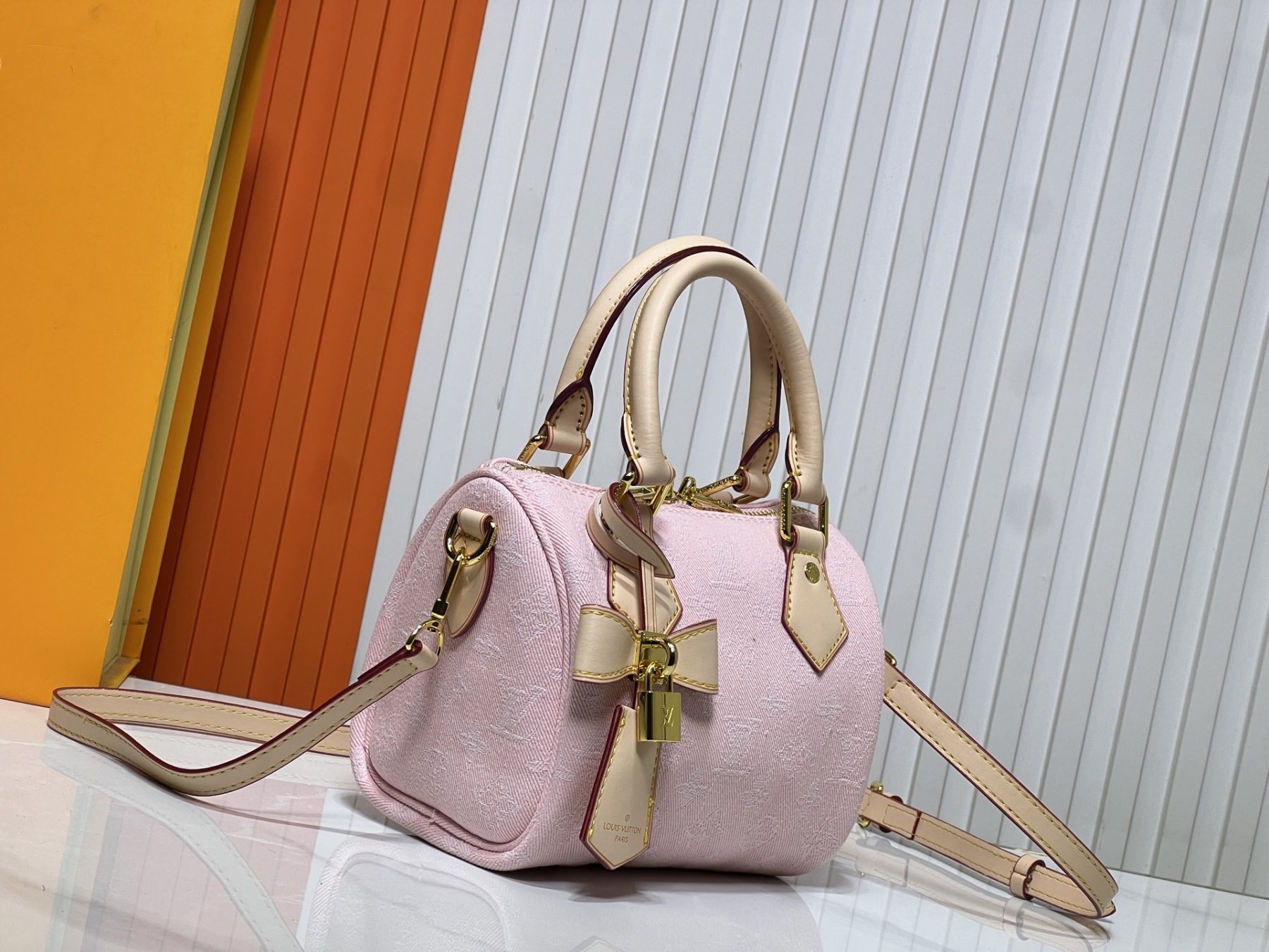 LOUIS VUITTON ルイヴィトン M81878 Nano Speedy デニムバッグ