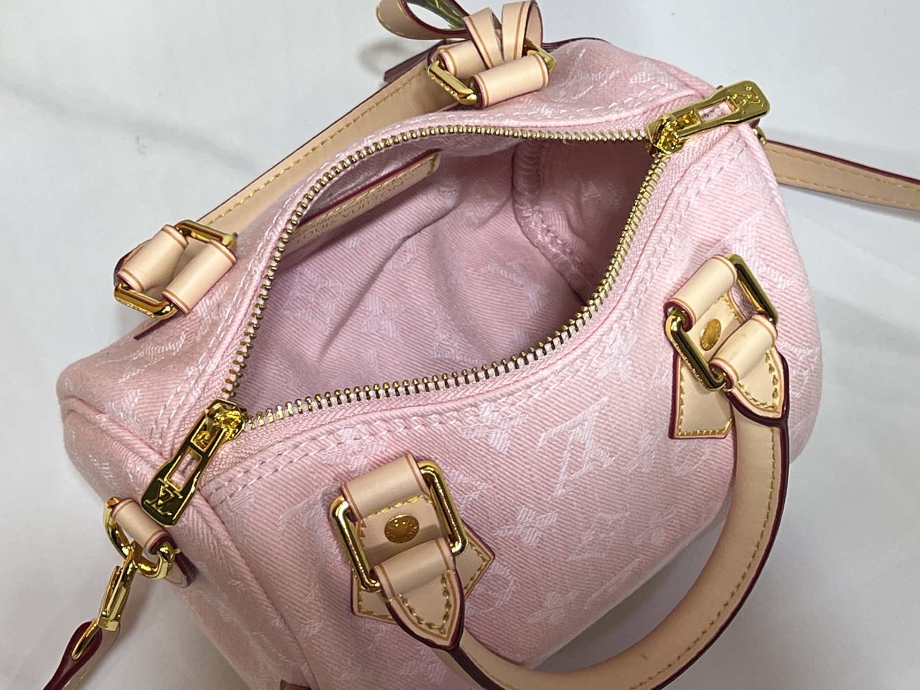 LOUIS VUITTON ルイヴィトン M81878 Nano Speedy デニムバッグ