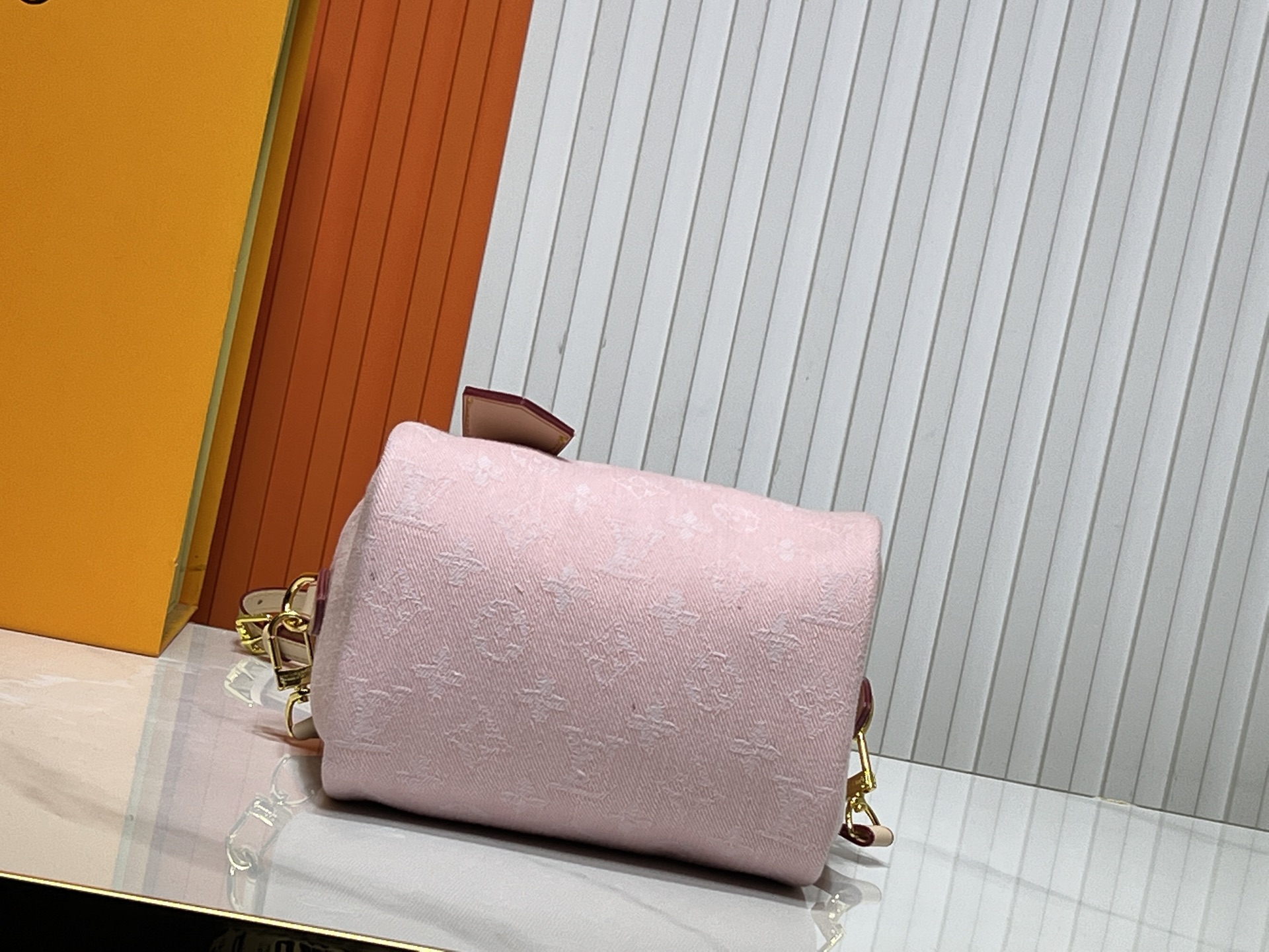 LOUIS VUITTON ルイヴィトン M81878 Nano Speedy デニムバッグ