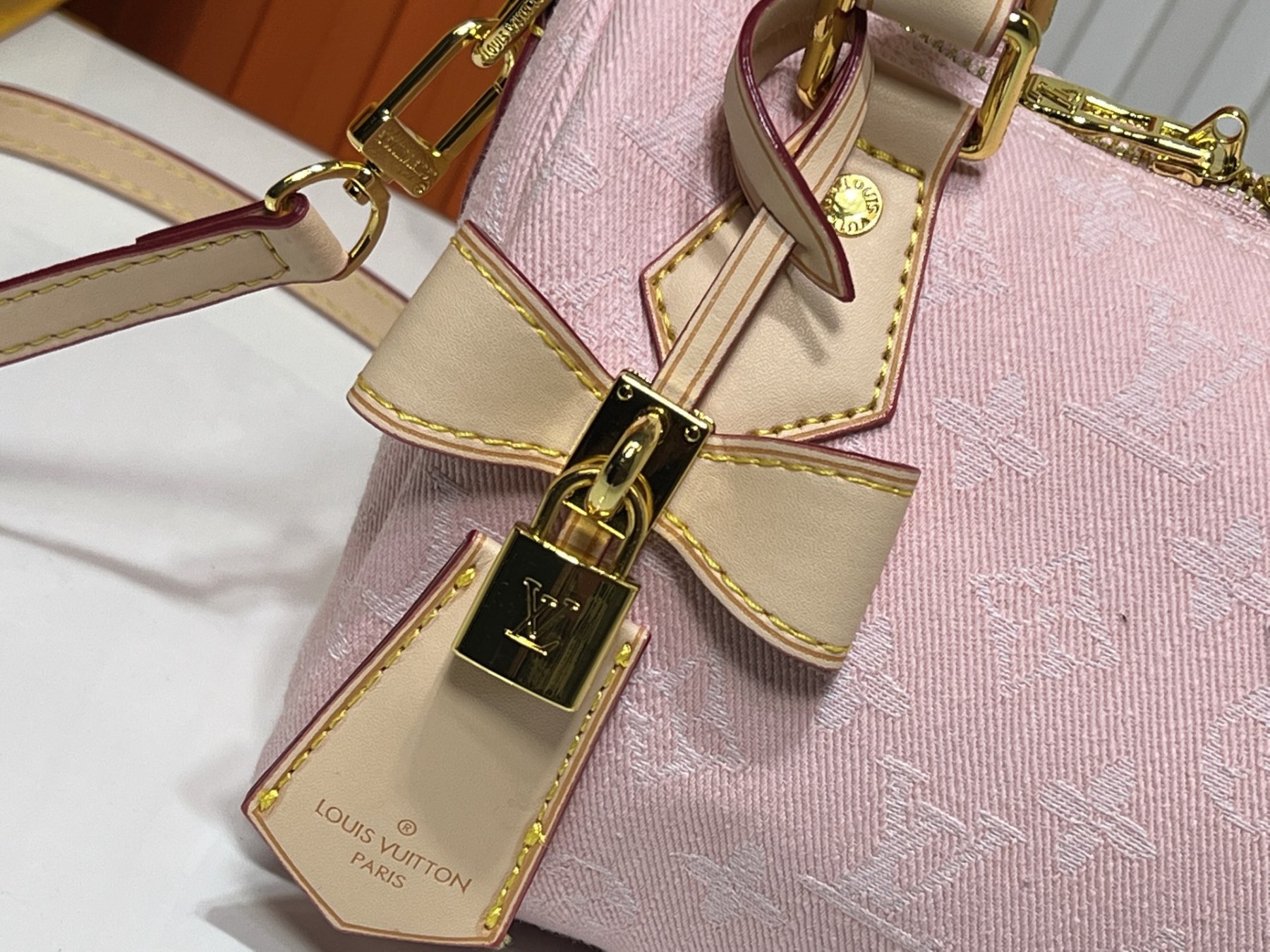 LOUIS VUITTON ルイヴィトン M81878 Nano Speedy デニムバッグ