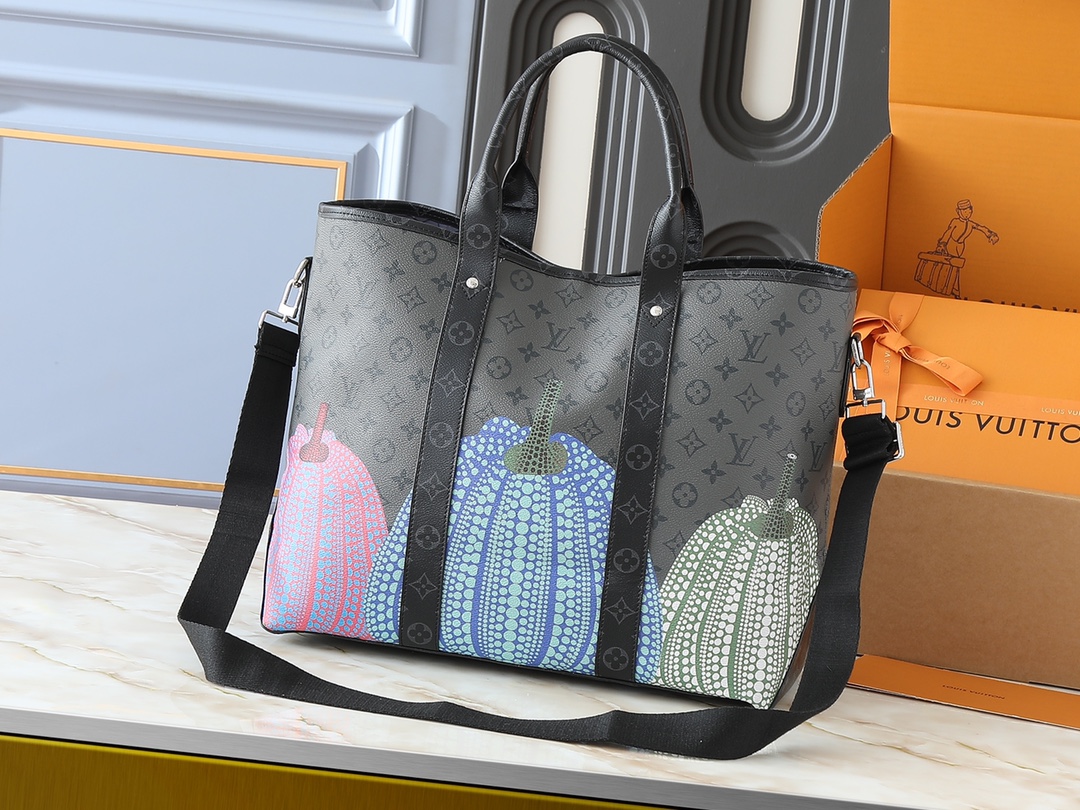 LOUIS VUITTON ルイヴィトン LV x YK Weekend Tote ハンドバッグ M46434