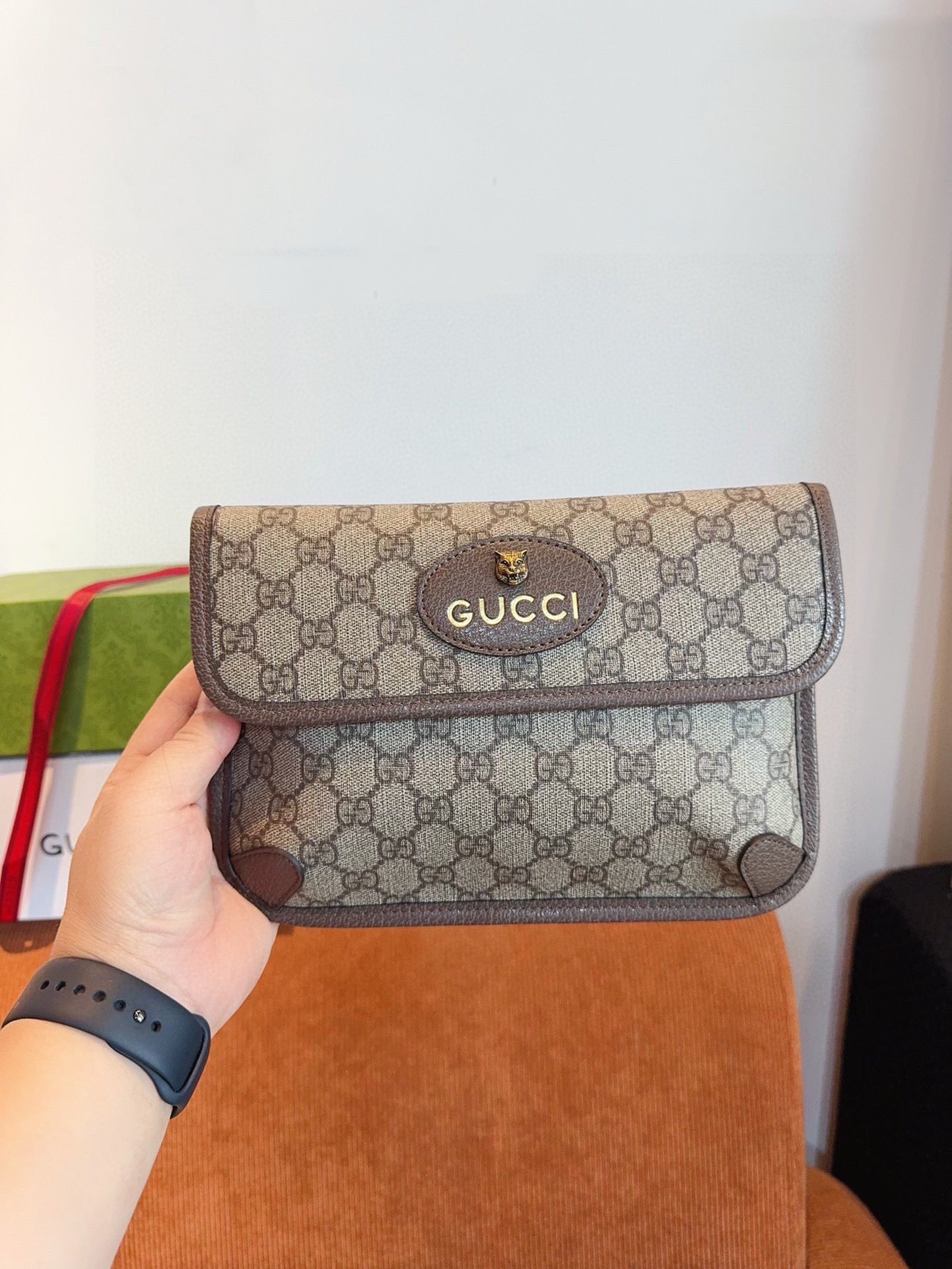 【GUCCI旗艦店】グッチ Marmont トラの頭 クロスボディバッグ