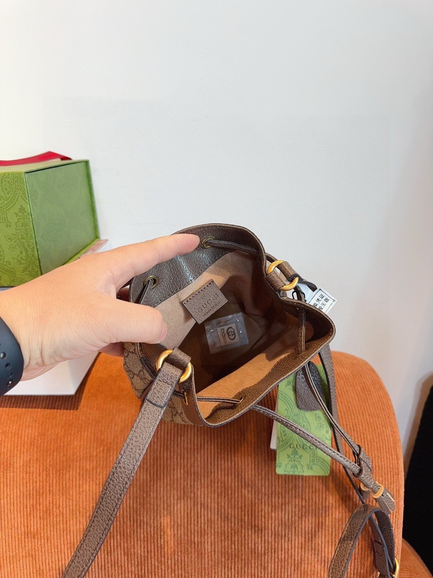 【GUCCI公式旗艦店】グッチ GG ミニバケツバッグ 16*10*19cm