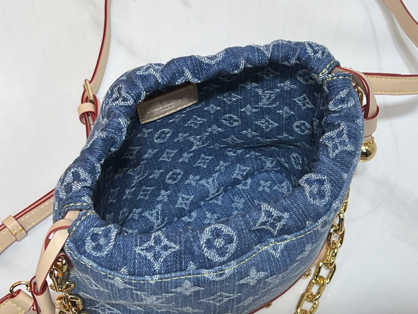 LOUIS VUITTON ルイヴィトン M83043 デニムのバケツバッグ