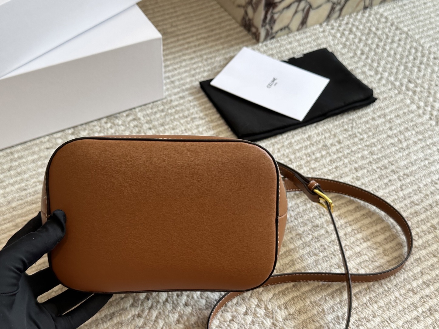 【CELINE公式旗艦店】セリーヌ わら編みバッグ バケットバッグ