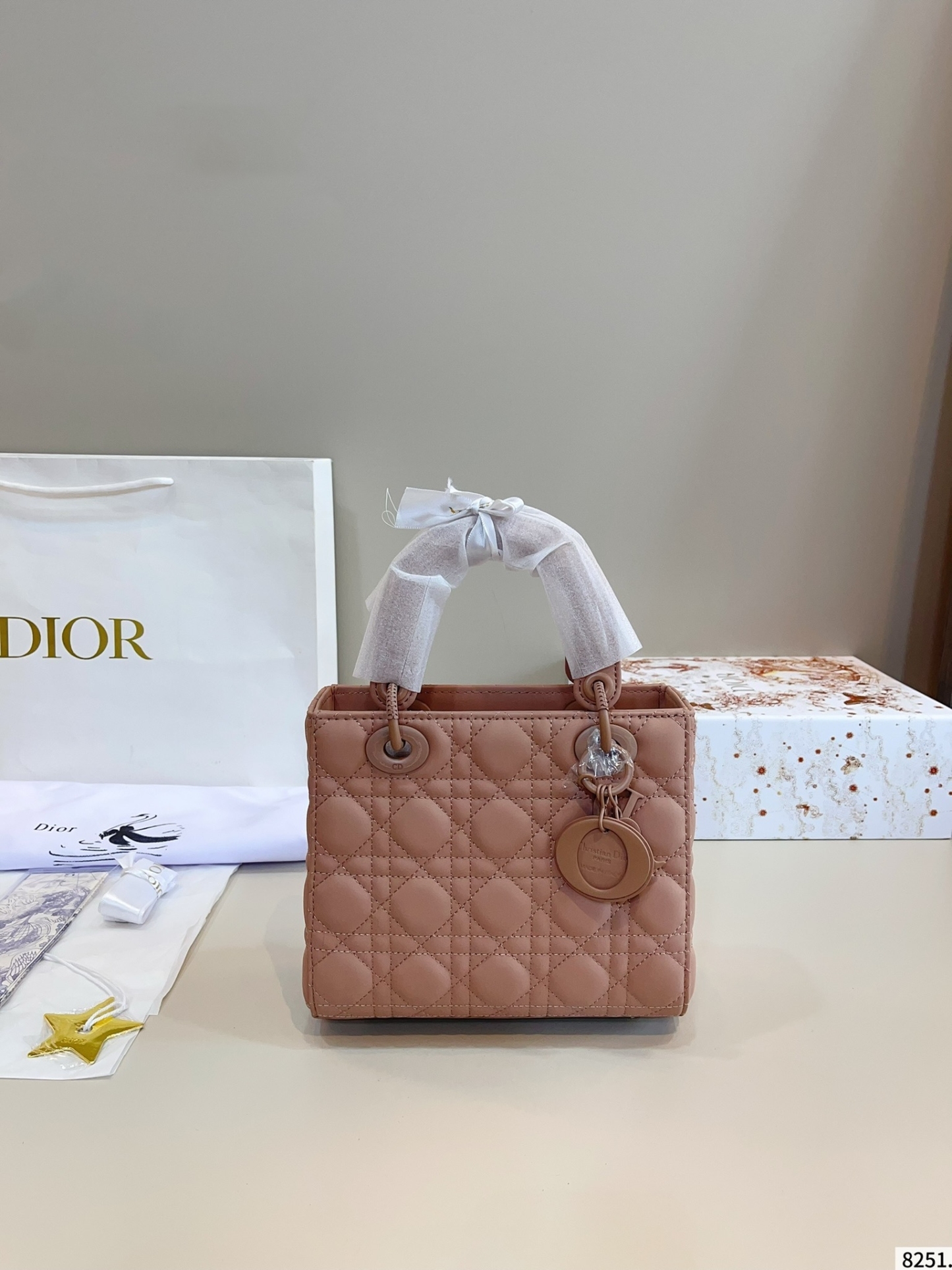 【DIOR旗艦店】ディオール Lady ハンドバッグ 21*9*18cm