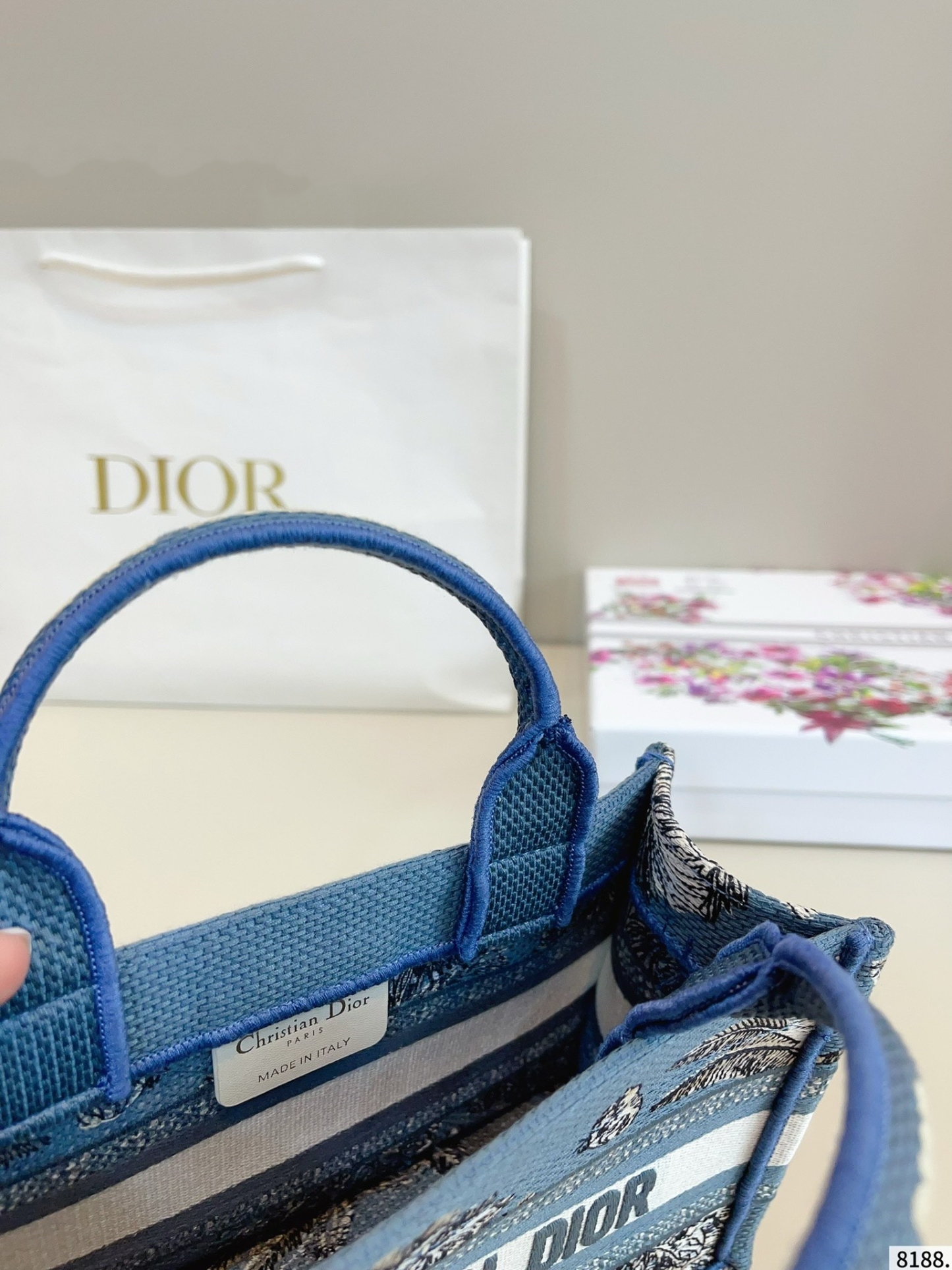 【DIOR旗艦店】ディオール MINI TOTE 刺繡 ハンドバッグ
