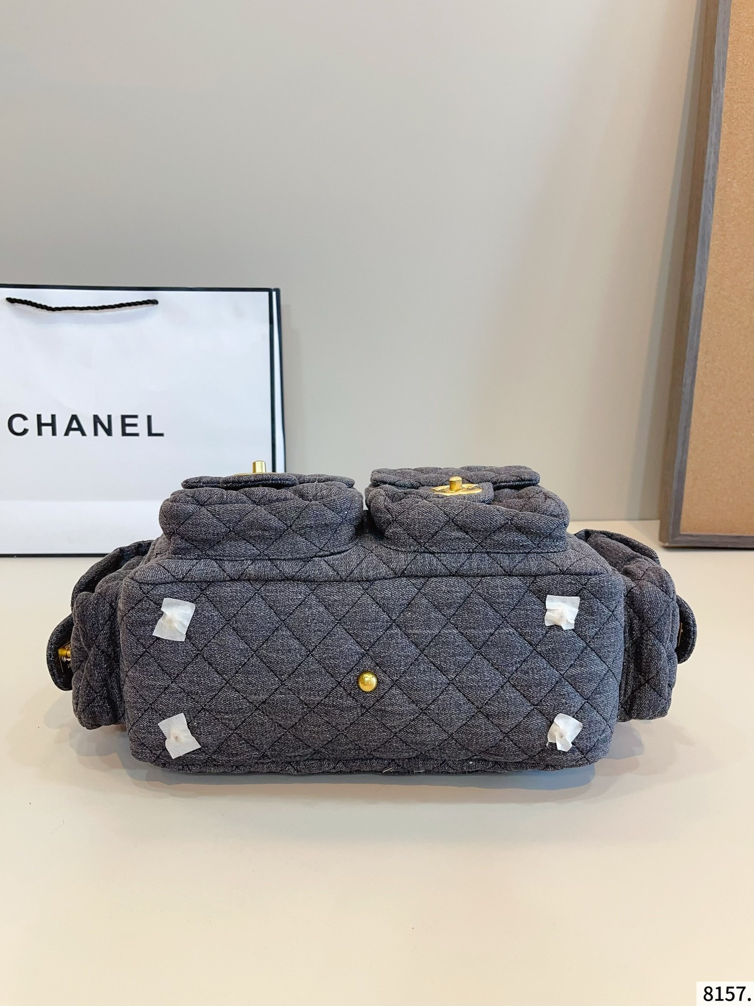 【CHANEL公式旗艦店】シャネル  デニムのショルダーバッグ 29*12*19CM