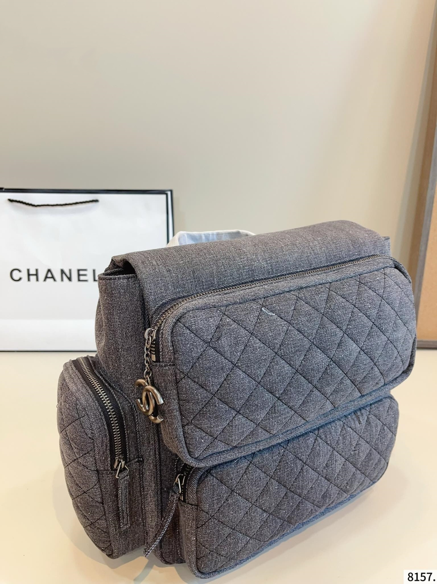 【CHANEL公式旗艦店】シャネル デニムのバックパック 27*12*29cm