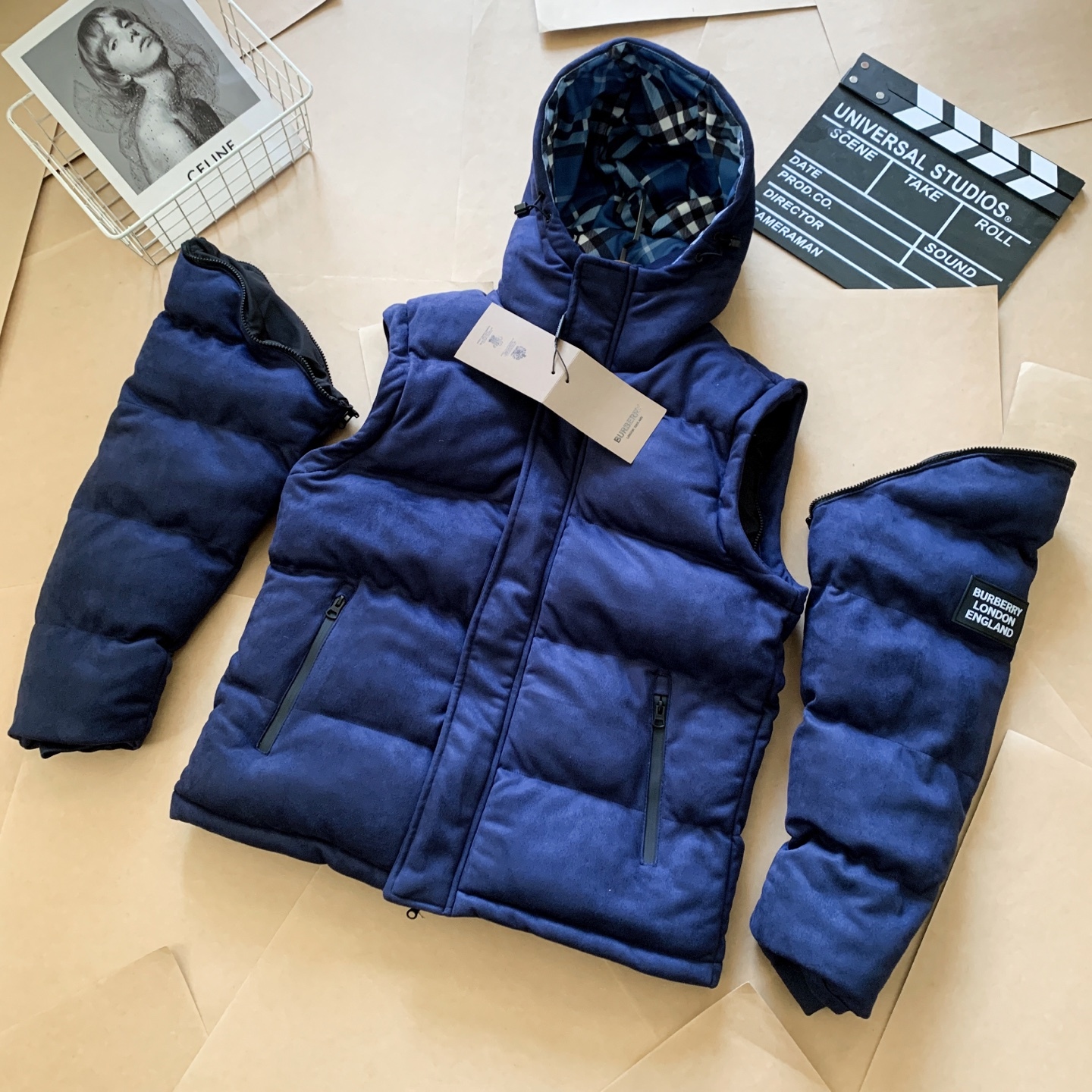 【BUREERRY旗艦店】（バーバリー）着脱式ダウンジャケット、ご好評に付き再入荷！