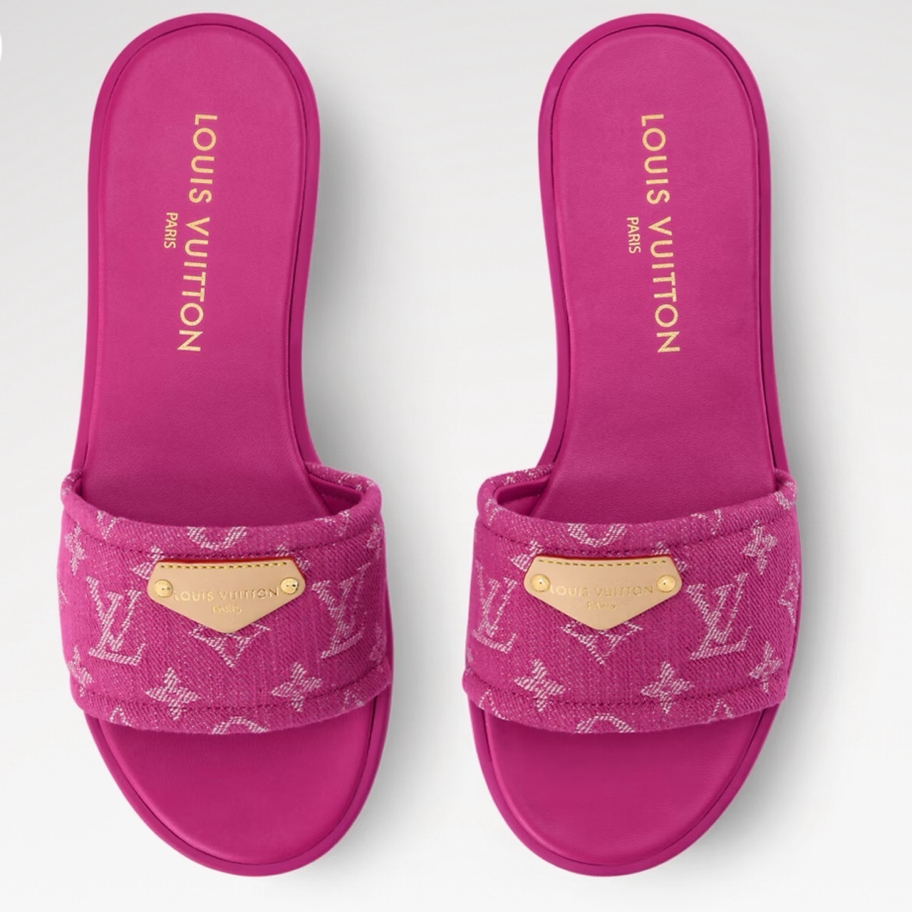 【ルイヴィトン】リリー ミュール デニム モノグラム