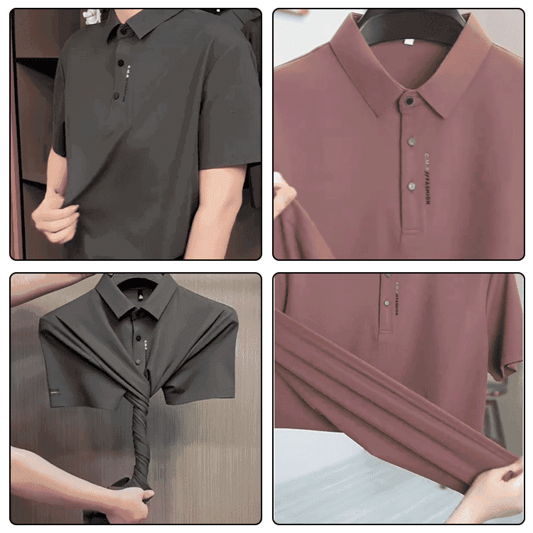 冰絲速乾男士Polo衫