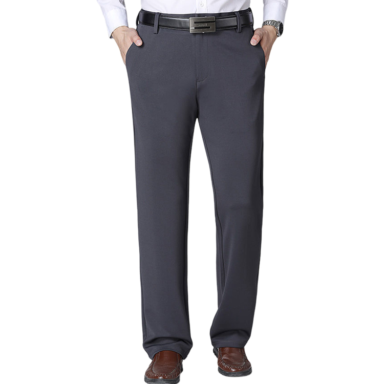 男士彈力冰絲抗皺西褲