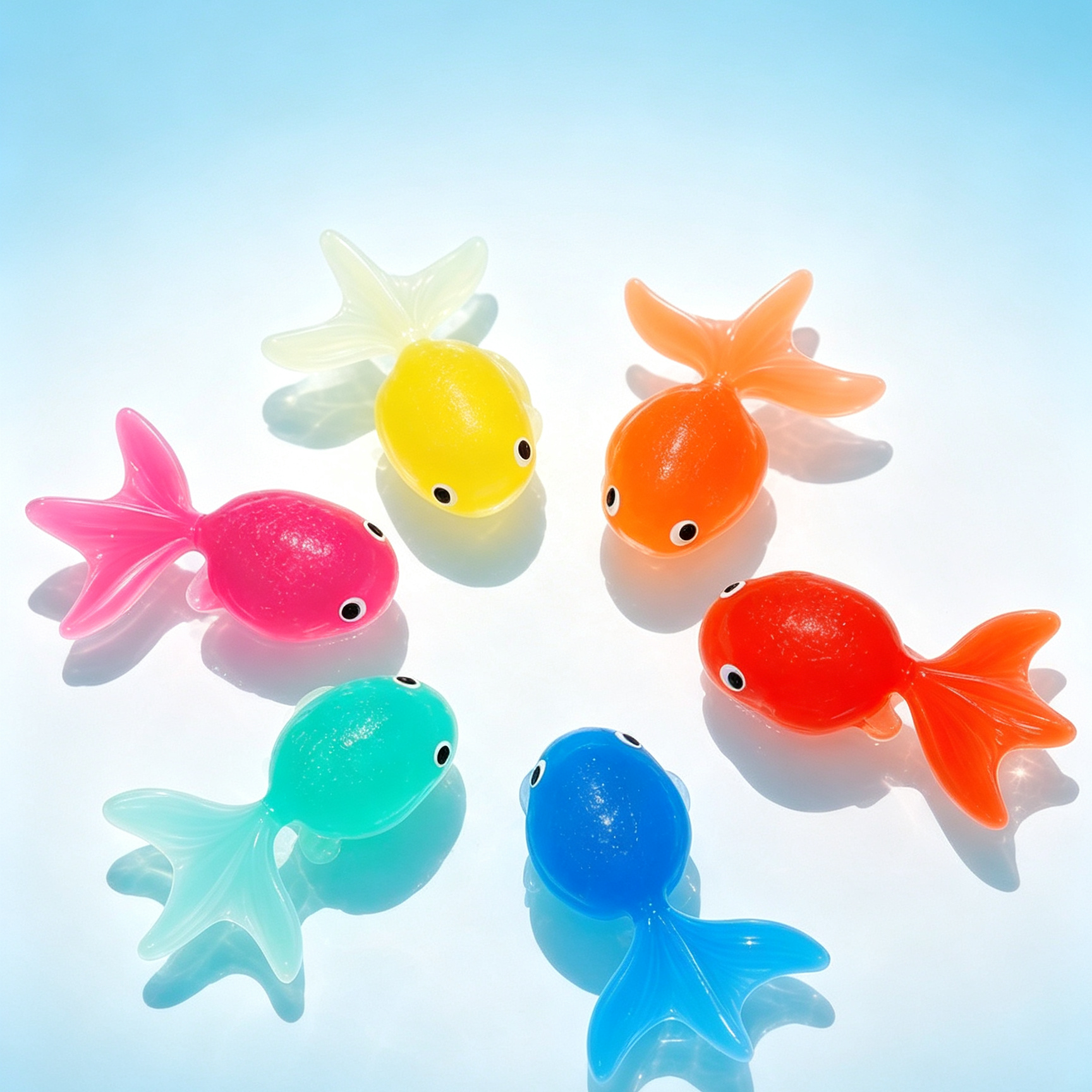 Floating Silicone Goldfish Bath Toy, Automatic Swimming Robot Fish for Kids and Aquariums
