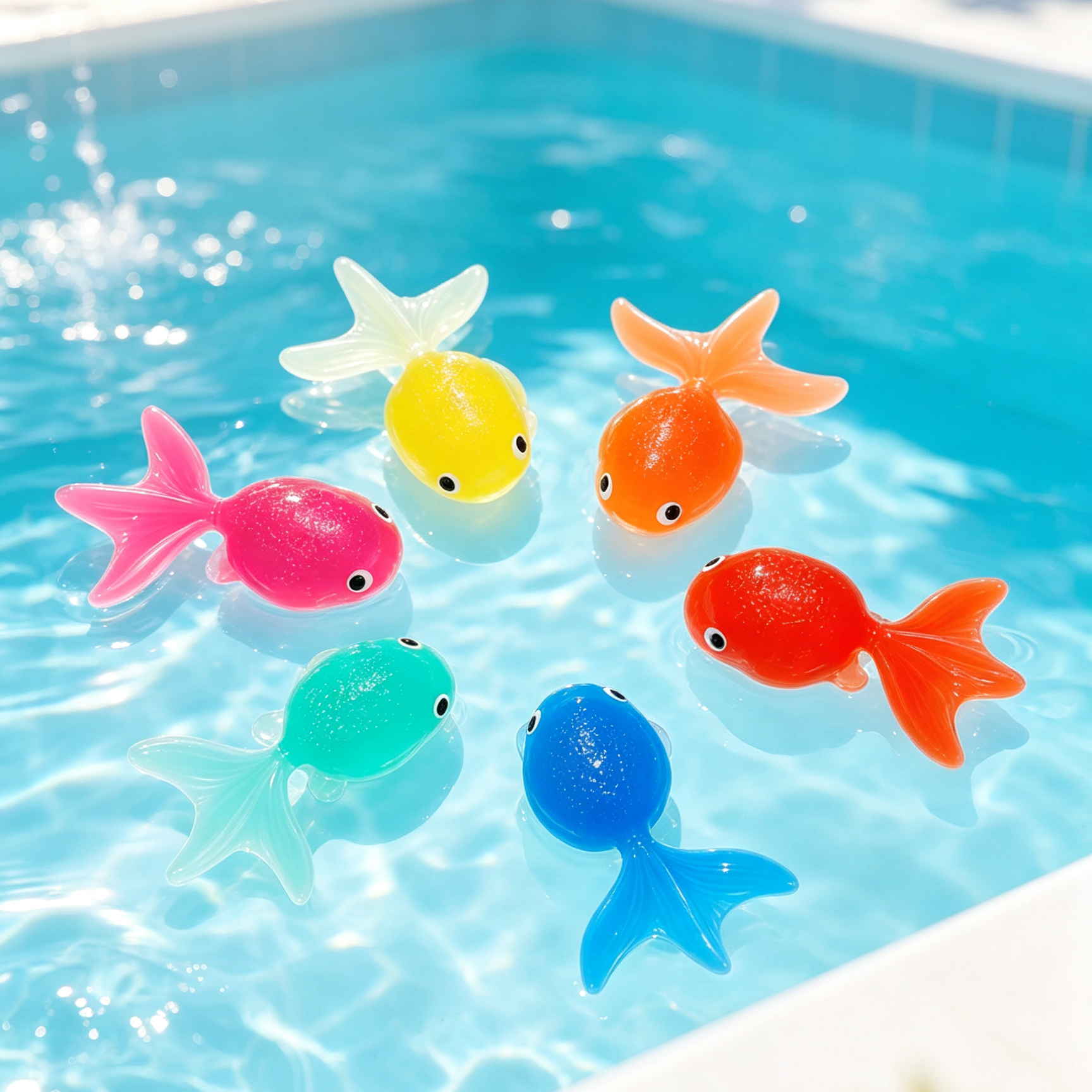 Floating Silicone Goldfish Bath Toy, Automatic Swimming Robot Fish for Kids and Aquariums