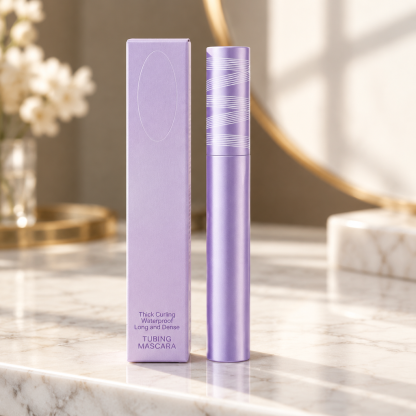👁️✨ 24H Volumizing Tubing Mascara in 3 Shades - Smudge-Proof Waterproof Formula with Warm Water Removal 💜